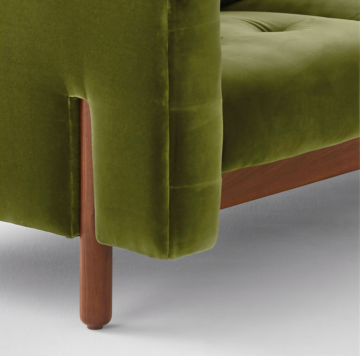THE ONE × Marconi — Tufted Leather & Velvet Sofa