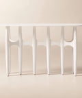 THE ONE × Bixby — White Cast Aluminum Console Table