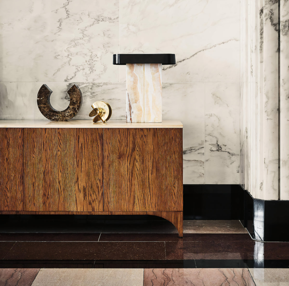 THE ONE × Roane — Oak Wood Media Console