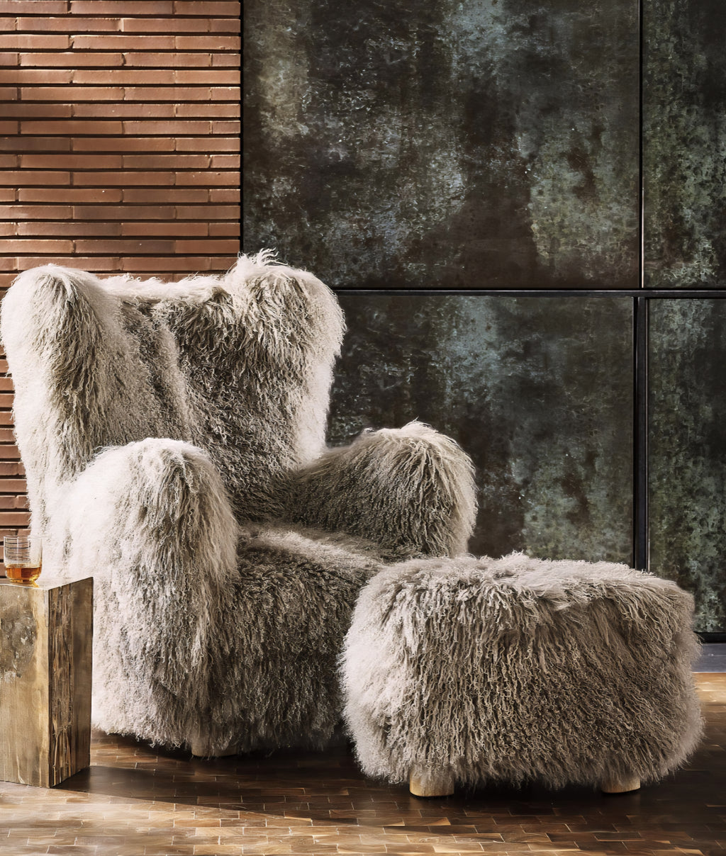 THE ONE × Mongolian Sheepskin Accent Chair