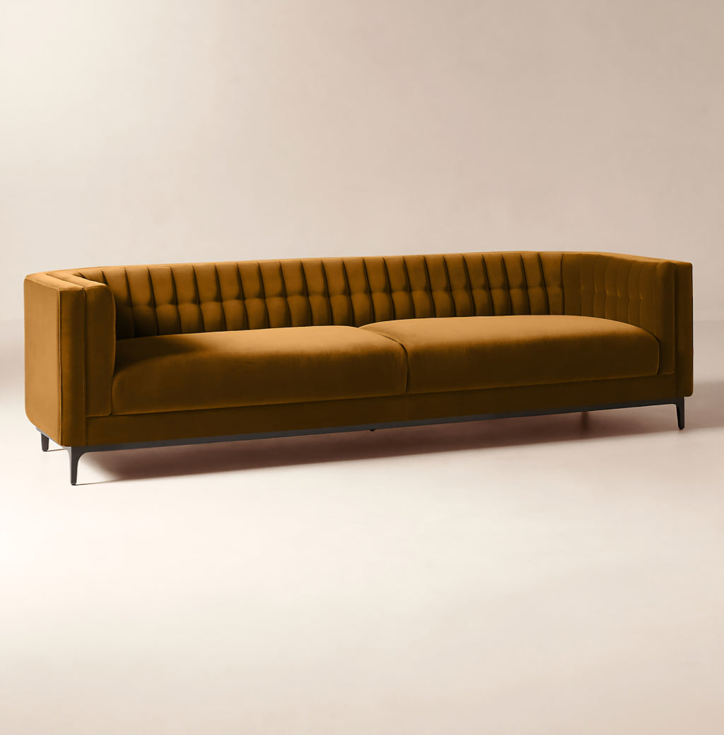 THE ONE × Ambroise — Light Taupe Velvet Sofa