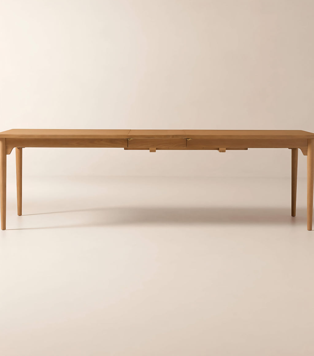 THE ONE × Otis — Rectangular Dark Oak Extendable Dining Table