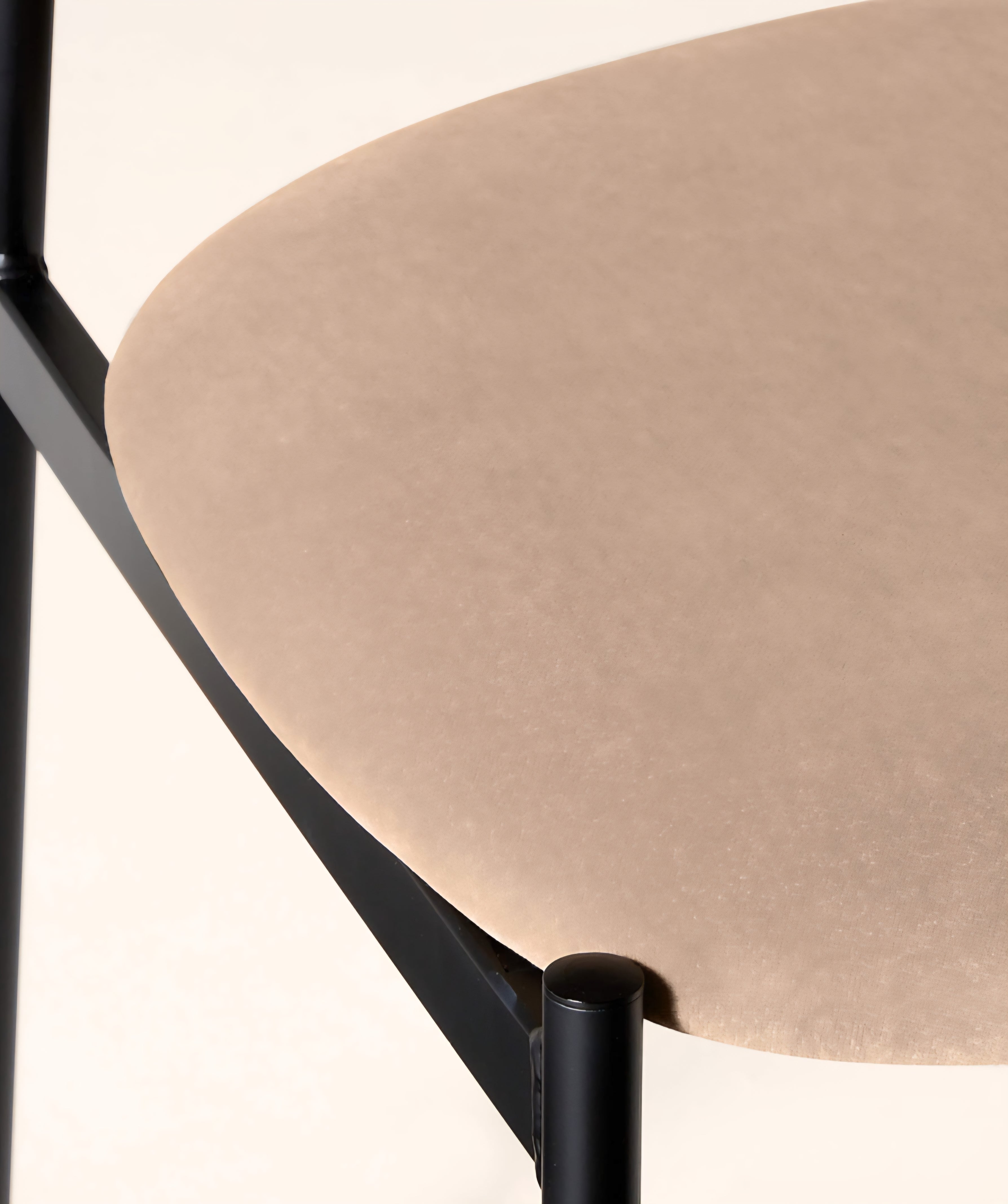 THE ONE × Damato — Mink Velvet Dining Chair