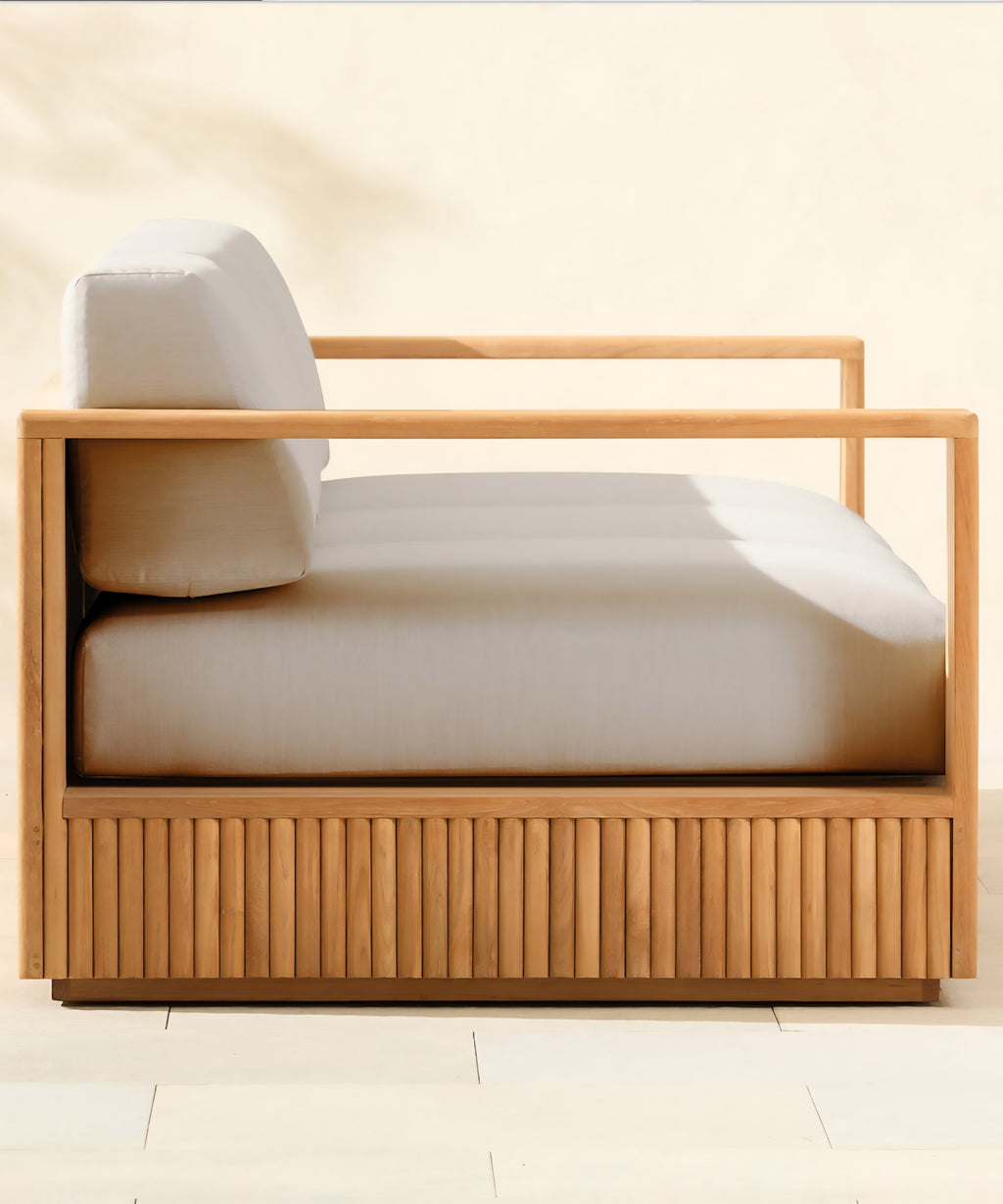 THE ONE × Topia — Teak Outdoor Sectional Collection