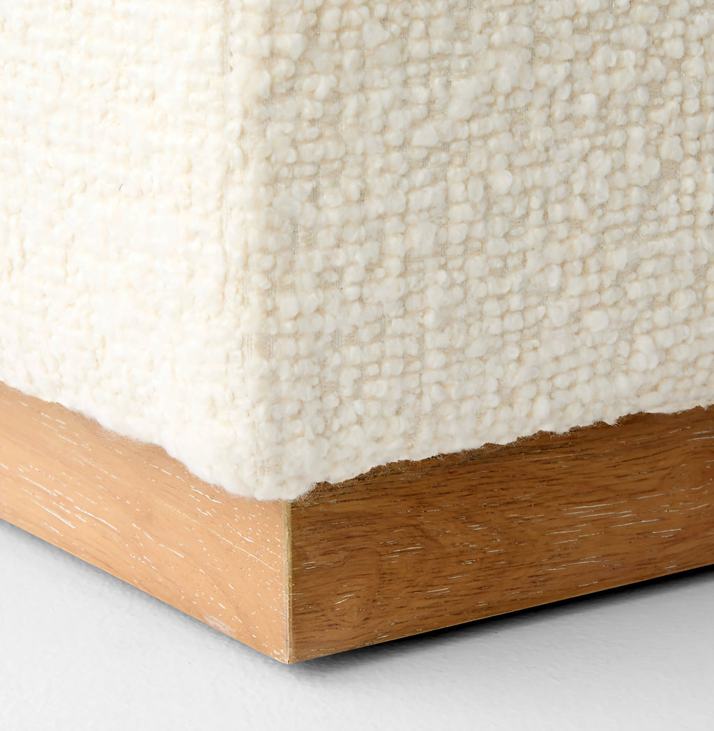 THE ONE × Stormo — Ivory Boucle Sectional Sofa