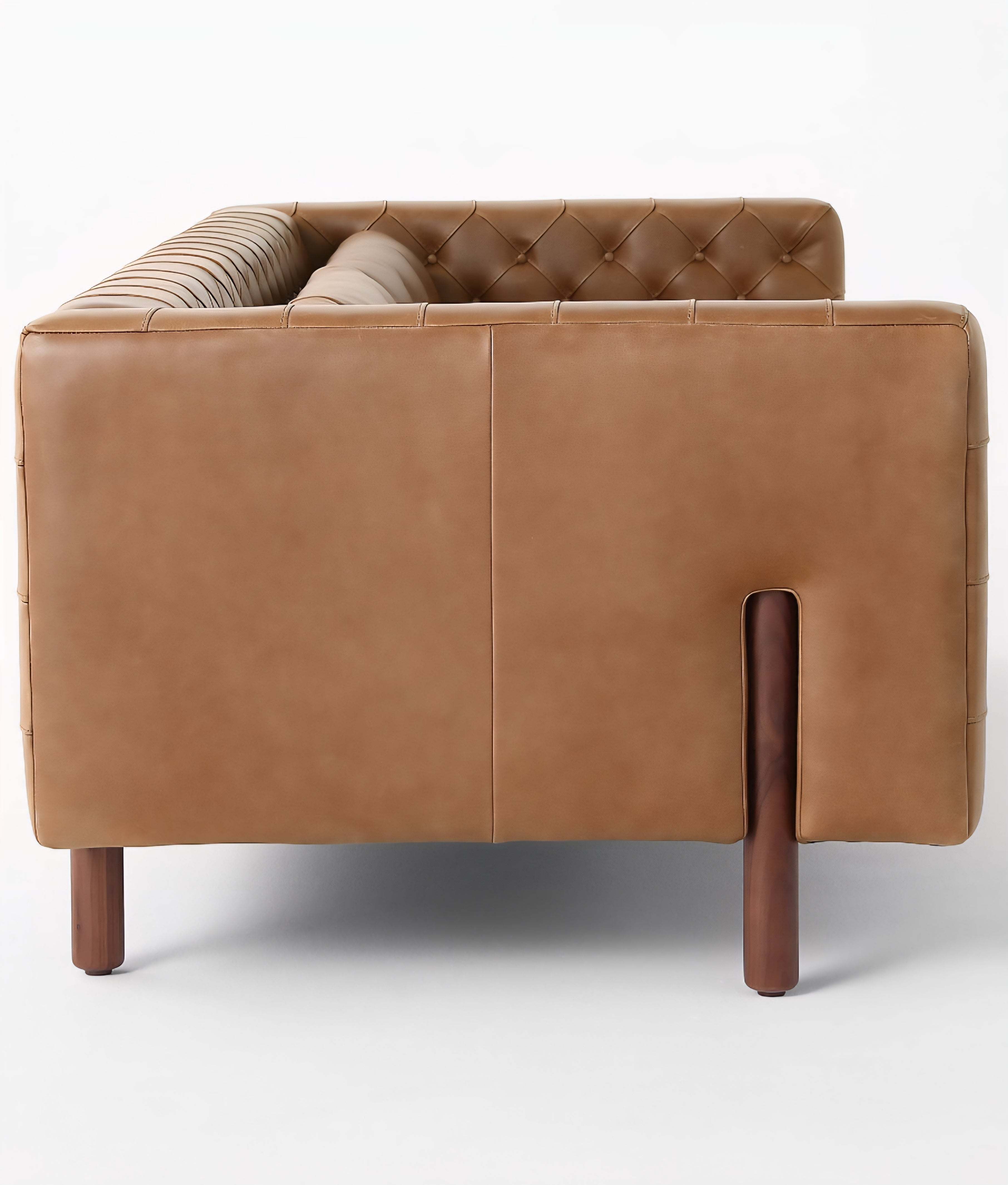 THE ONE × Marconi — Tufted Leather & Velvet Sofa