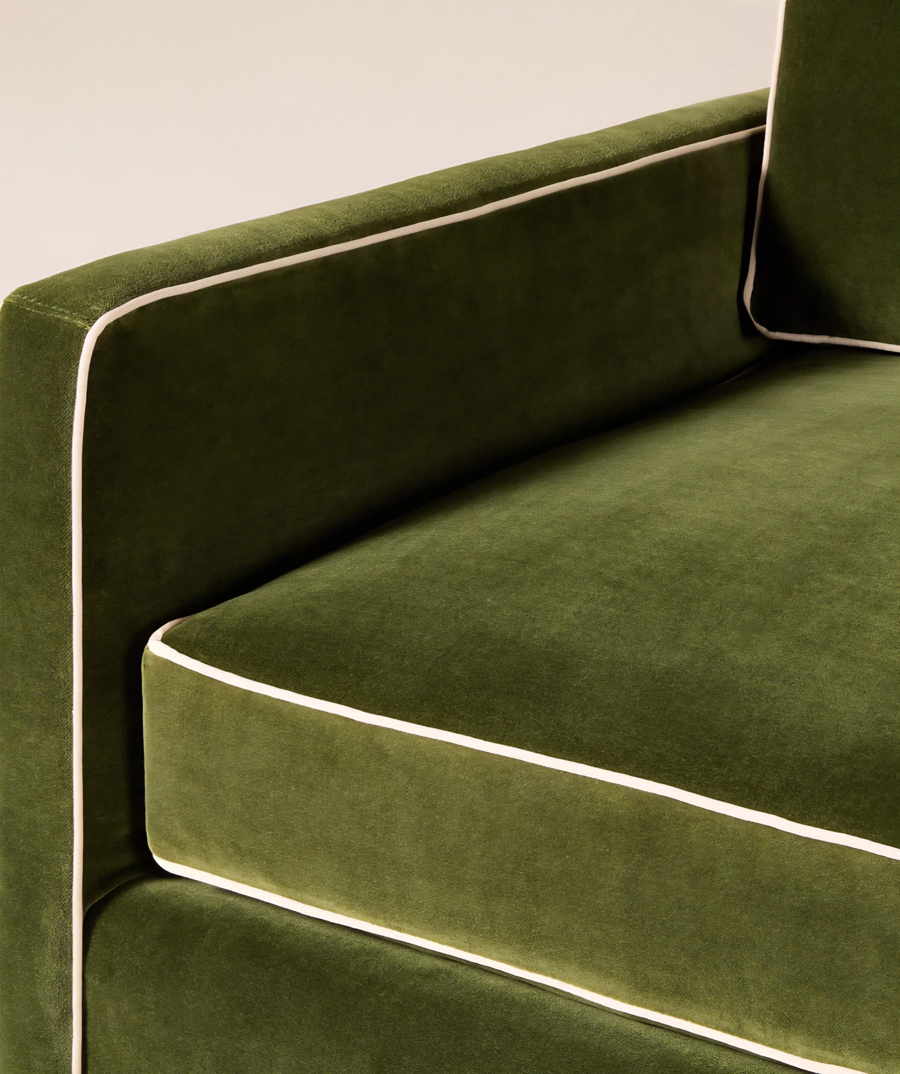 THE ONE × Brett — Jade Green Velvet Sofa