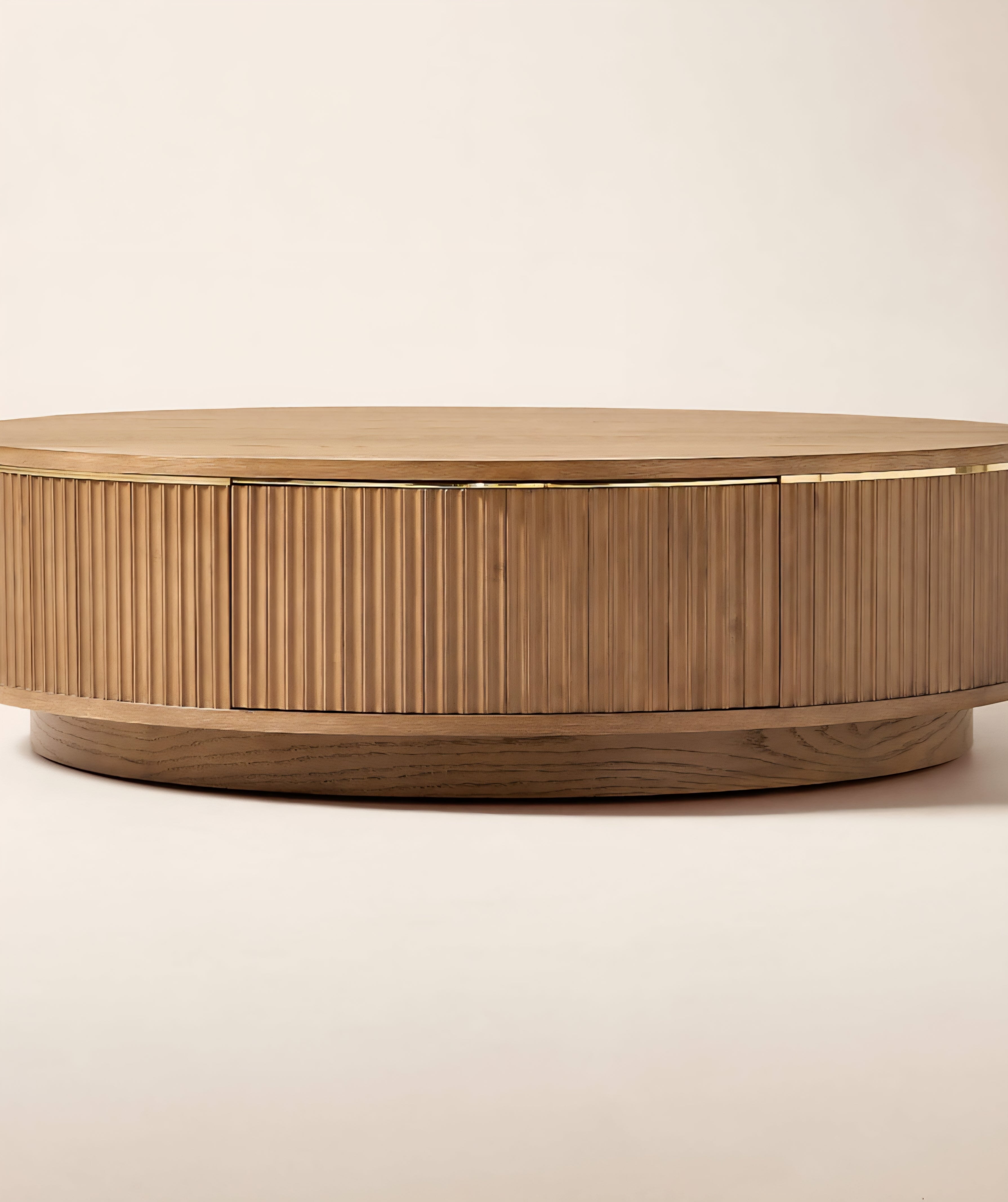 THE ONE × Davison — Fluted Oak Coffee Tables