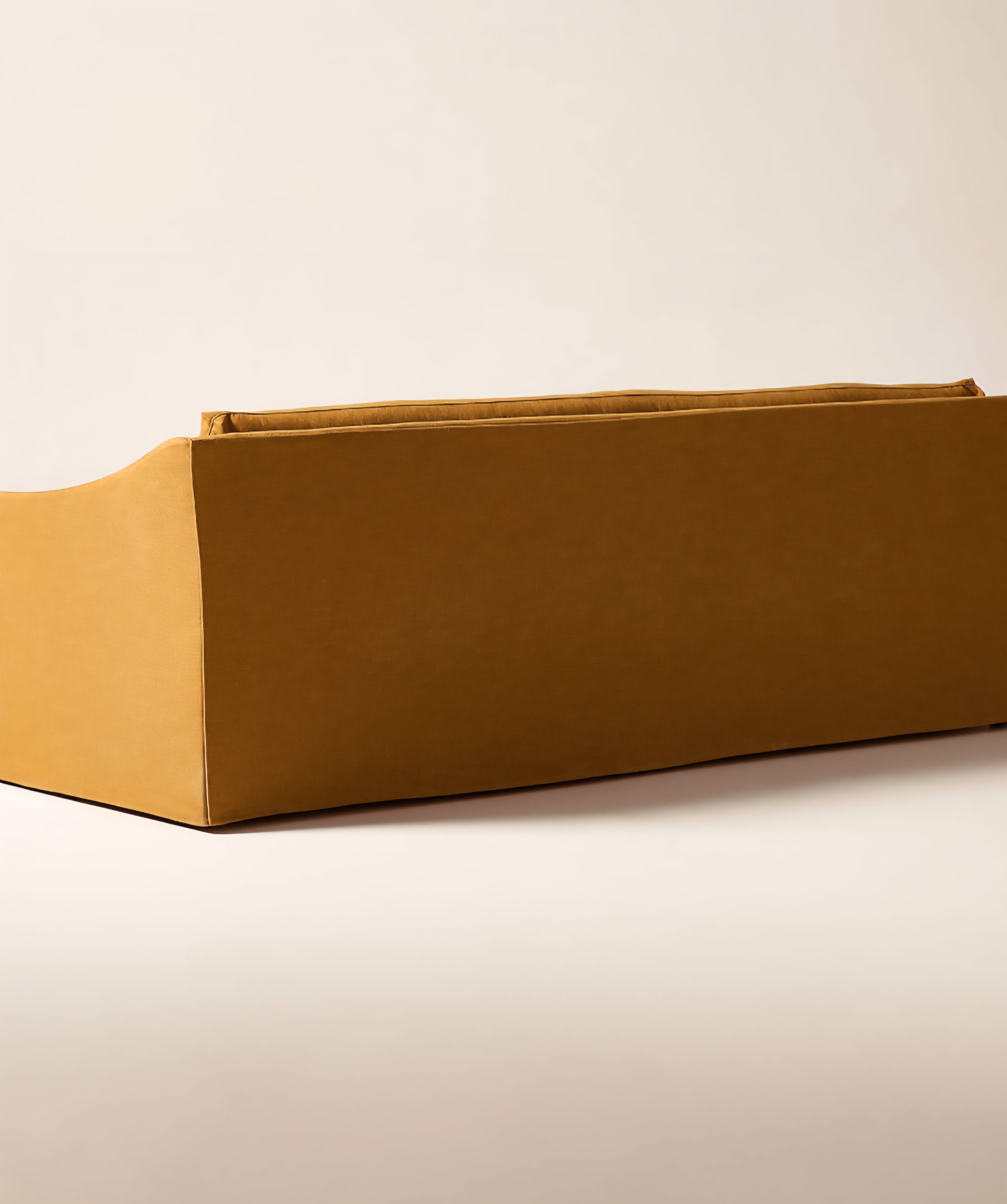 THE ONE × Bristol — Cognac Slipcovered Performance Linen Sofa