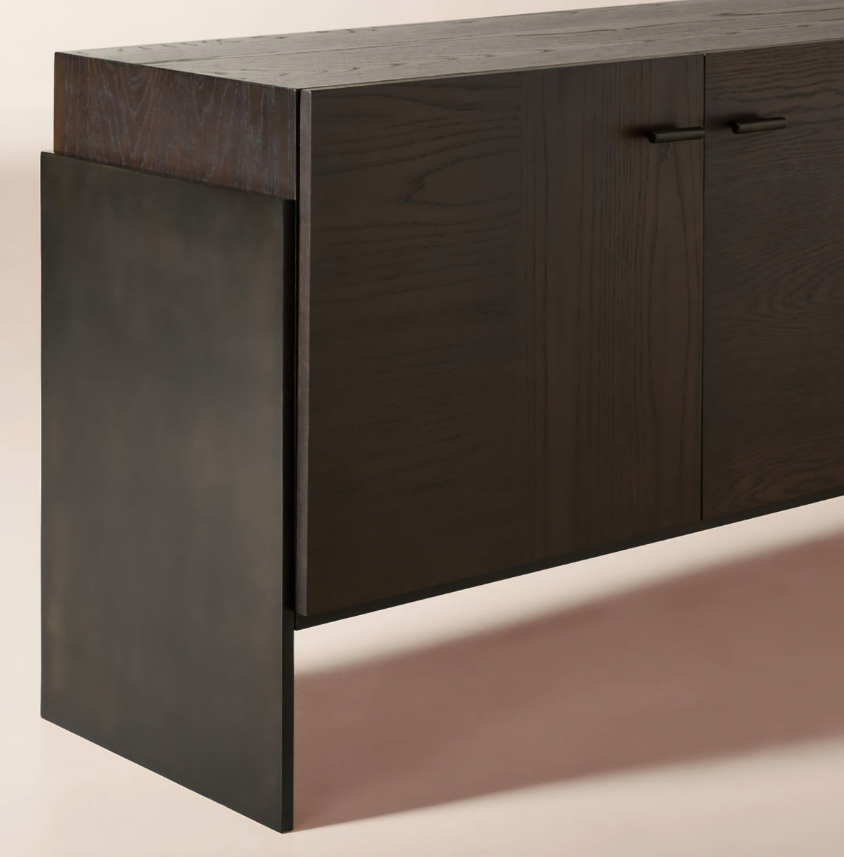 THE ONE × Dante — Dark Wood and Metal Credenza