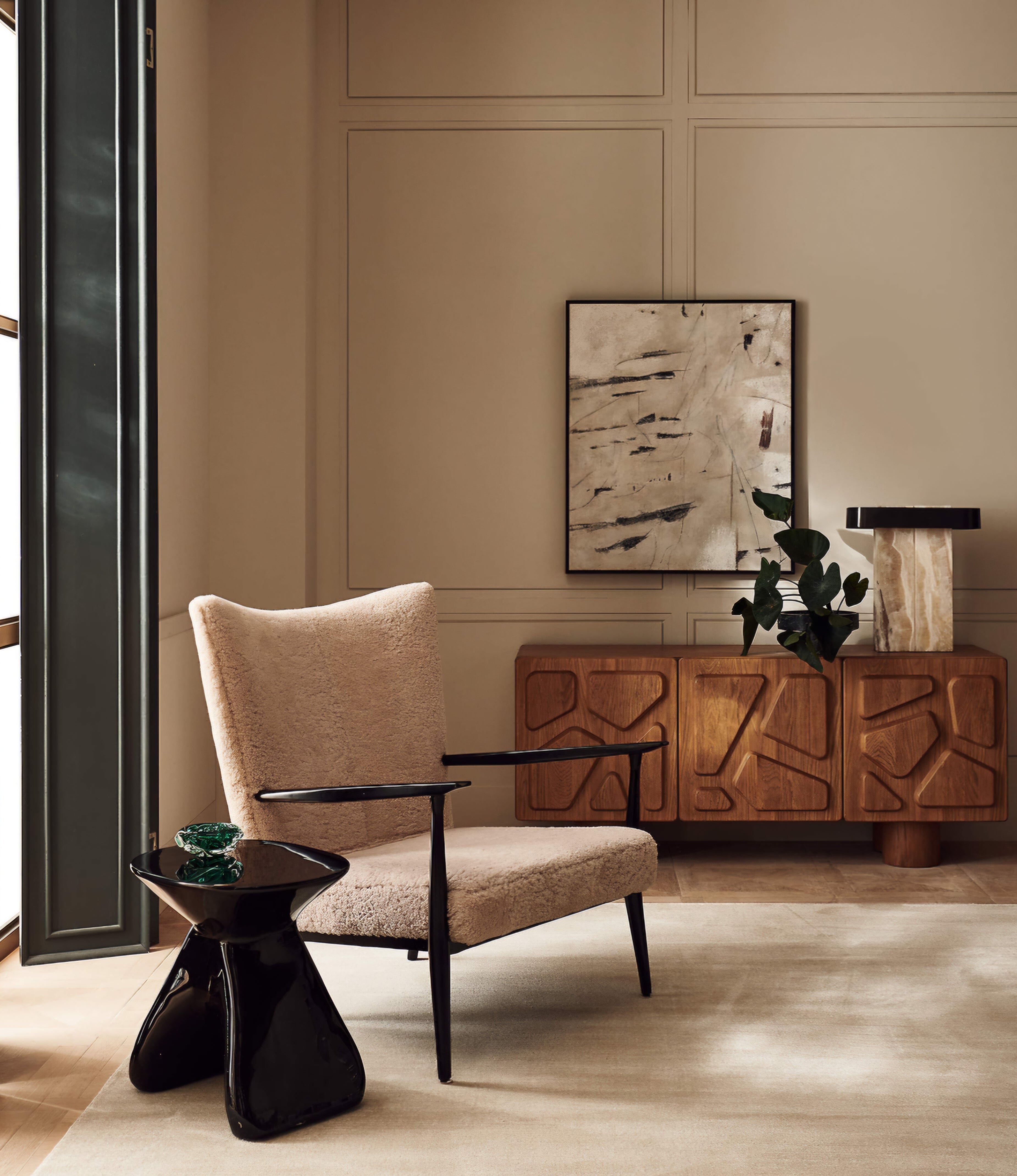 THE ONE × Lastra — White Onyx Table Lamp