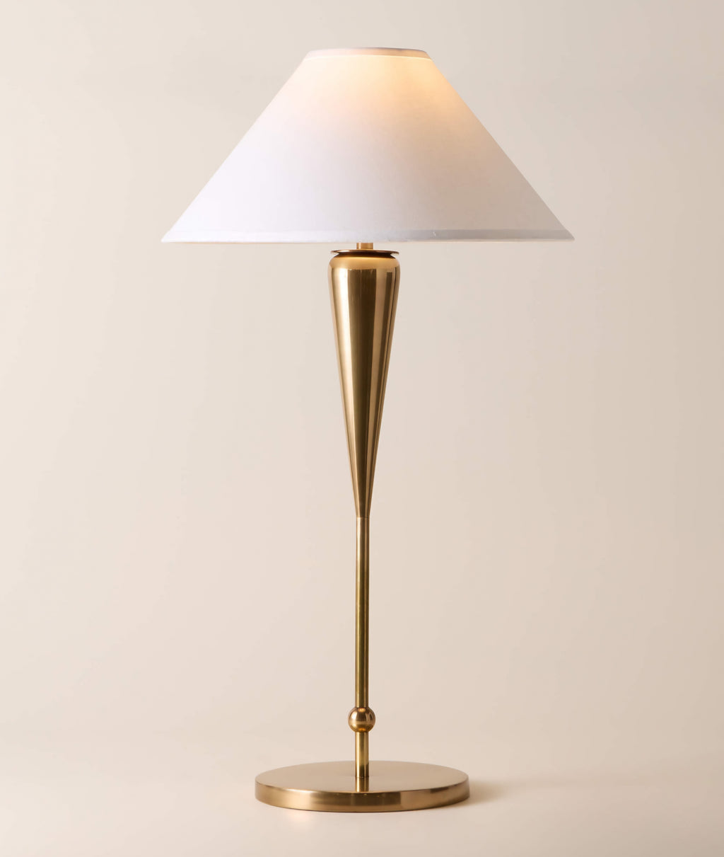 THE ONE × Tamlin — Aged Brass Tall Table Lamp