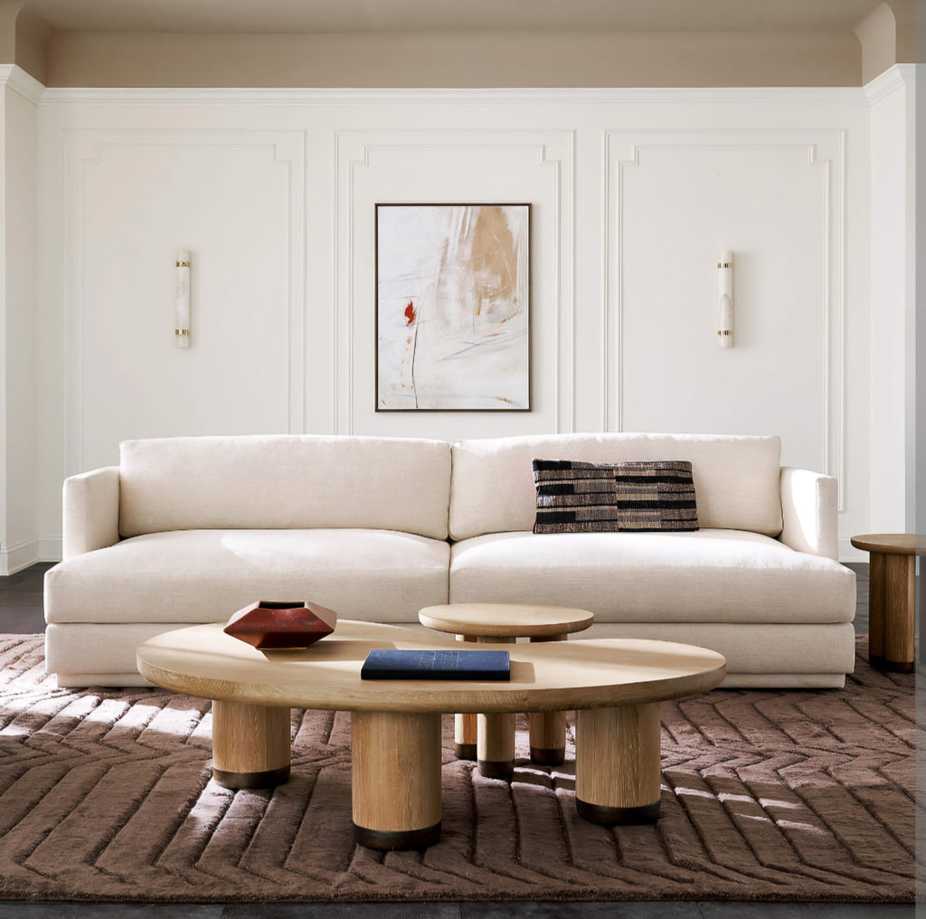 THE ONE × Seneca — Off-White Performance Fabric Sleeper Sofa