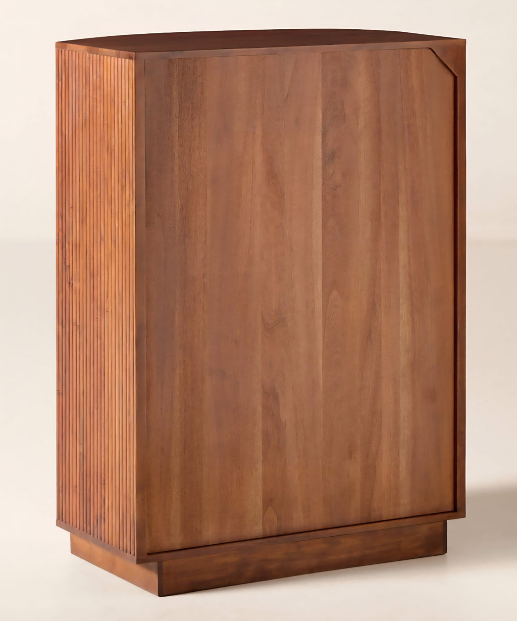 THE ONE × Cameo — Fluted Wood Tall Dresser