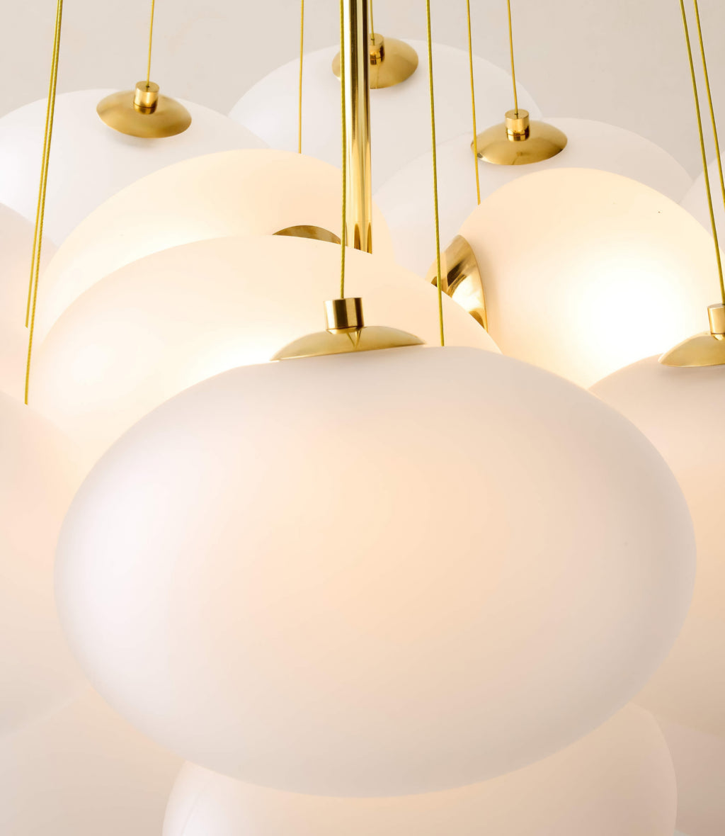 THE ONE × Corvina — Unlacquered Polished Brass Chandelier
