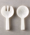 THE ONE × Resin — White Swirl Salad Servers Set of 2