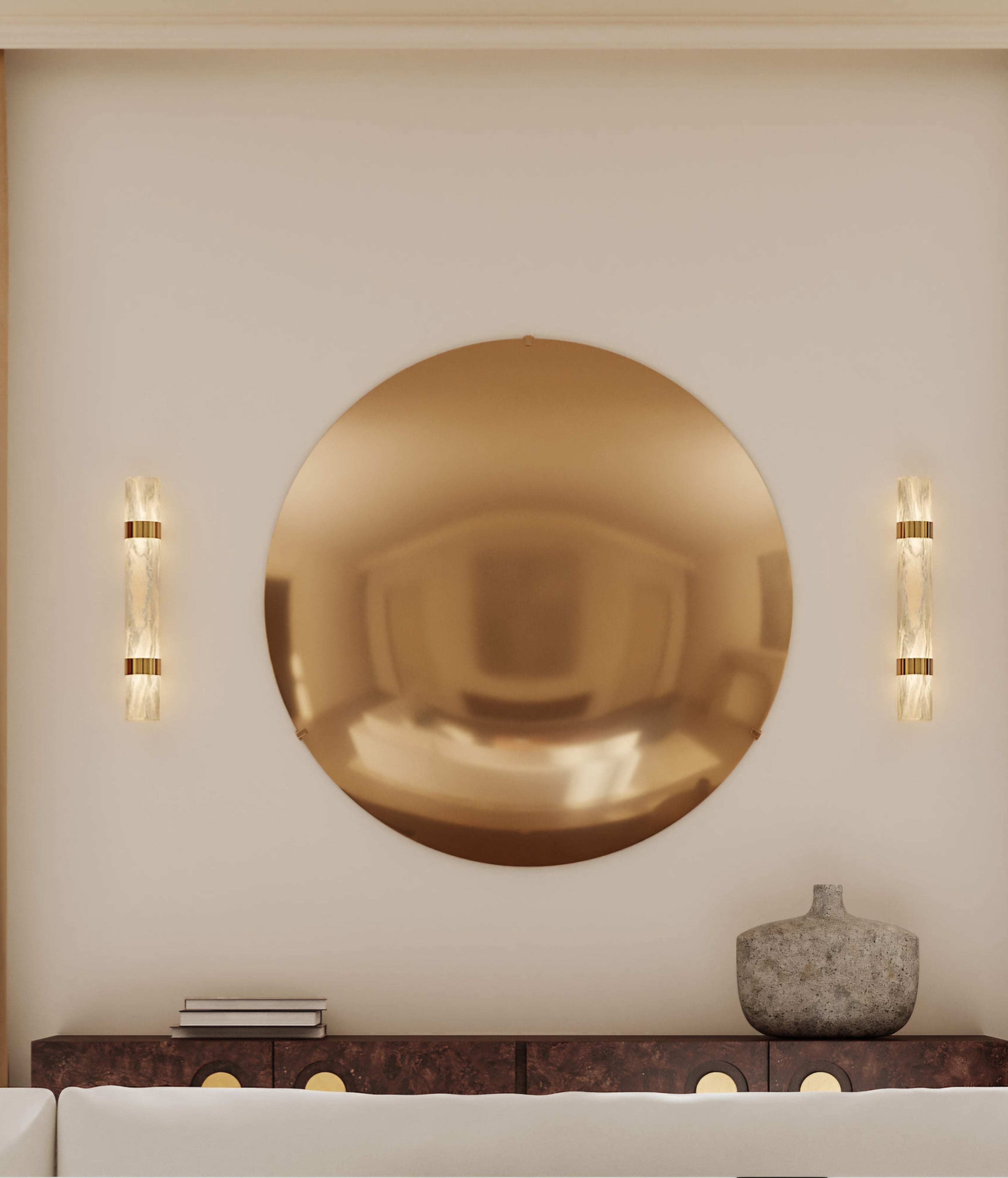 THE ONE × Natalia — Onyx Stone Wall Sconce 21.5"