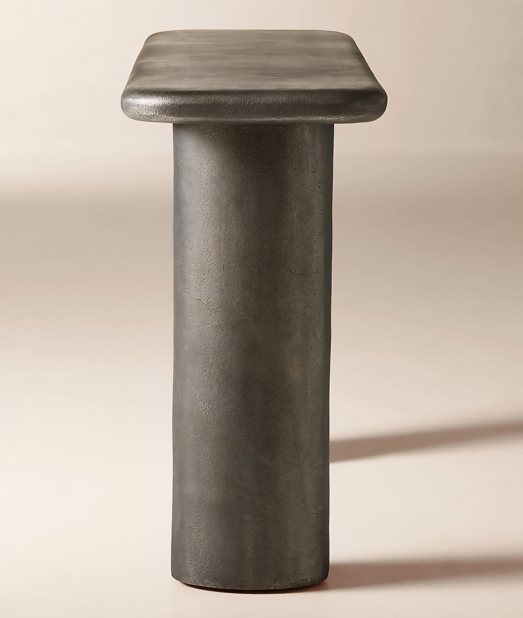 THE ONE × Hollis — Charcoal Grey Cast Aluminum Console Table