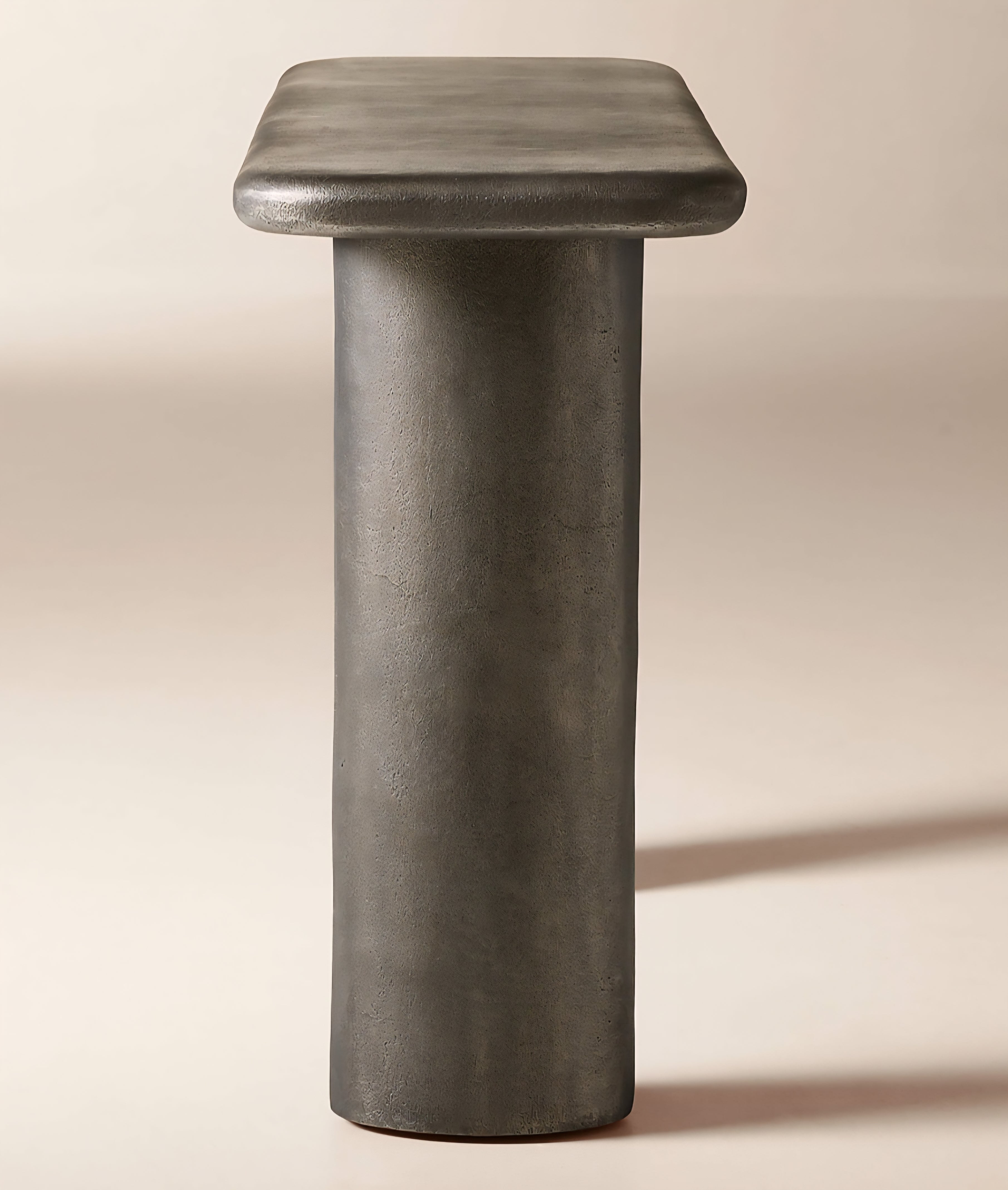 THE ONE × Hollis — Charcoal Grey Cast Aluminum Console Table