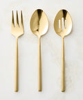 THE ONE × Rush — Brushed Serving Utensil Set (3‑Piece)
