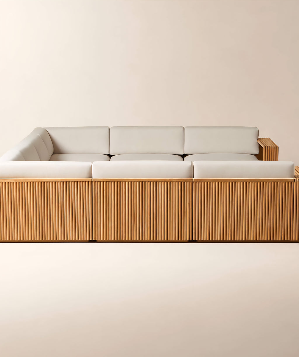 THE ONE × Topia — Teak Outdoor Sectional Collection