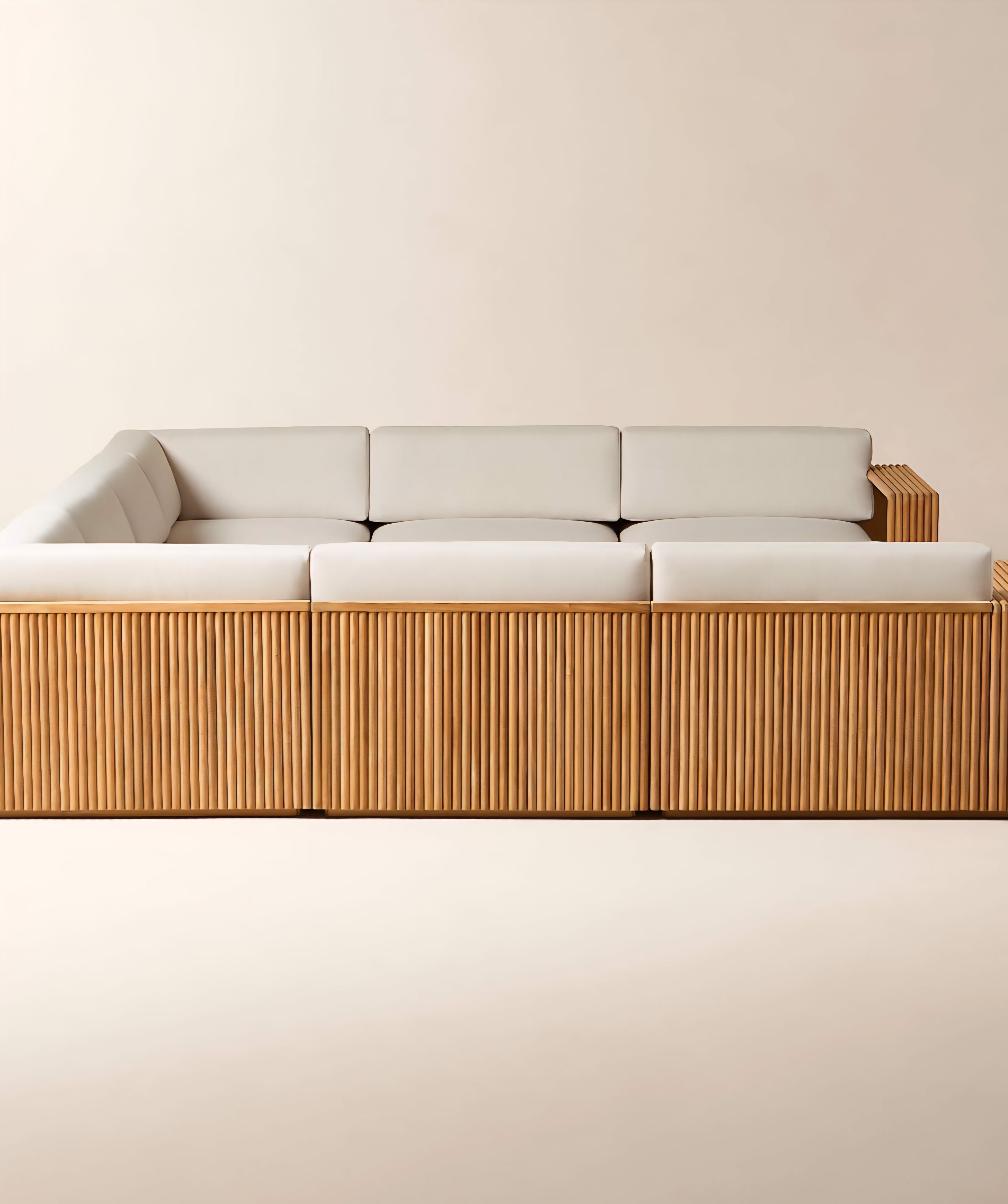 THE ONE × Topia — Teak Outdoor Sectional Collection