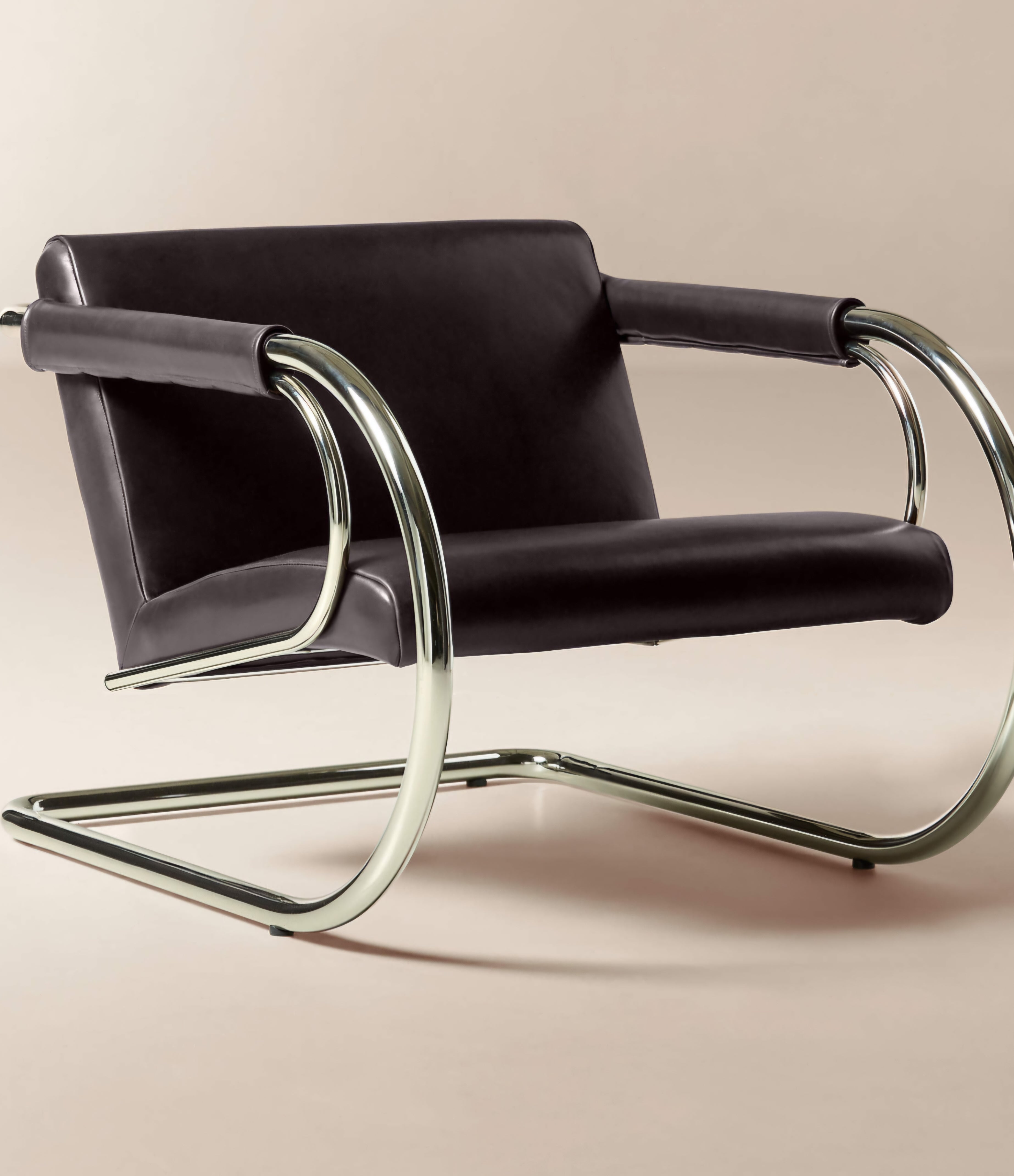 THE ONE × Loop — Chocolate Leather Accent Chair