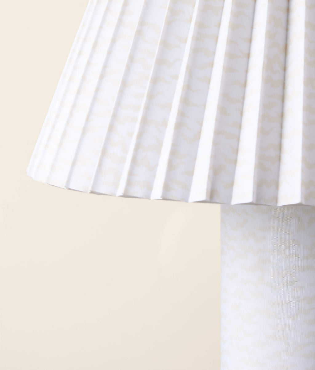THE ONE × Scrunch — Ivory Table Lamp