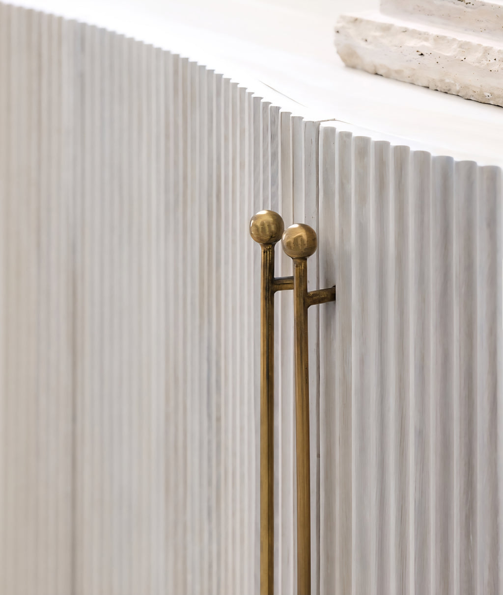 THE ONE × Coastline — Oak Wood Fluted Credenza (72")