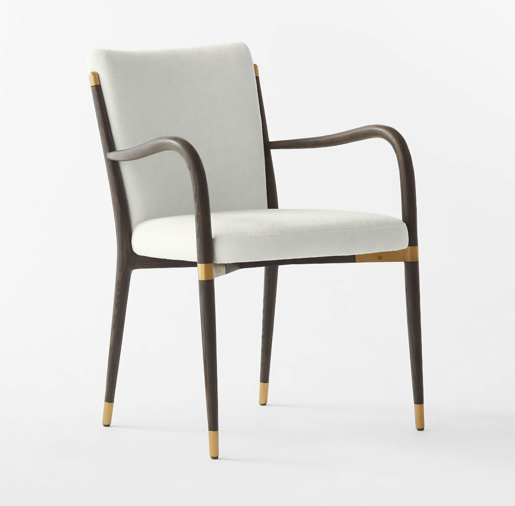 THE ONE × Norrie — Snow White Performance Fabric Dining Armchair