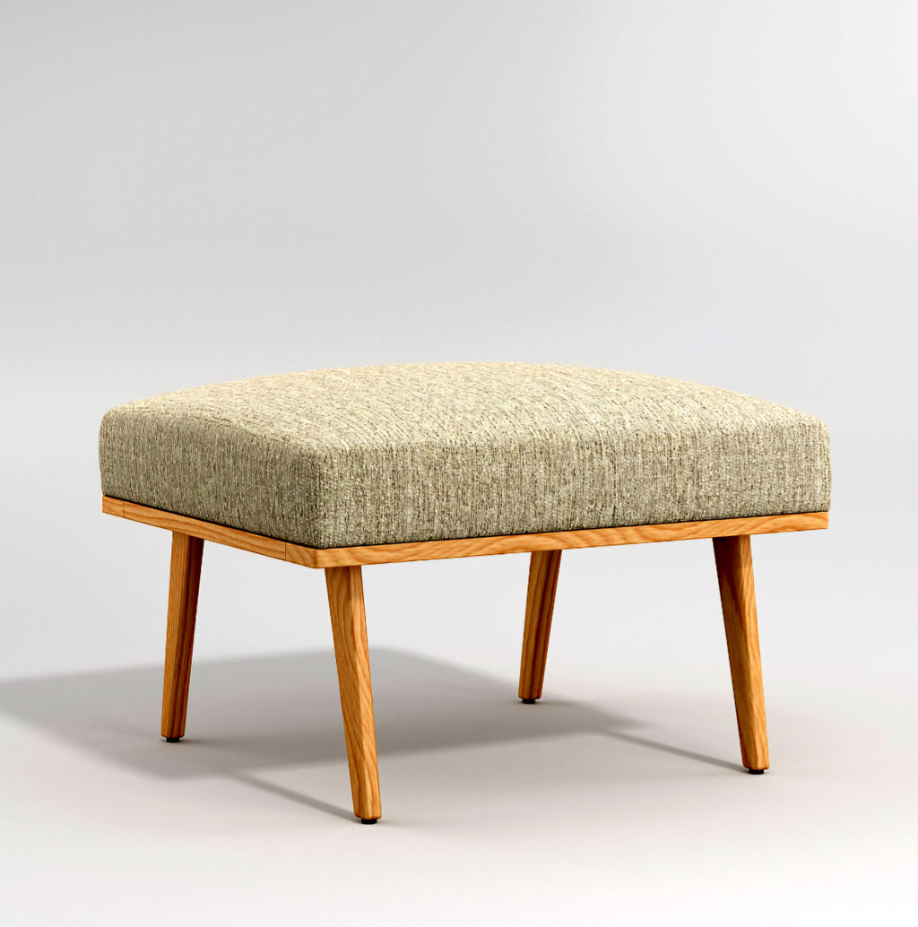 THE ONE × Cavett — Wood Ottoman