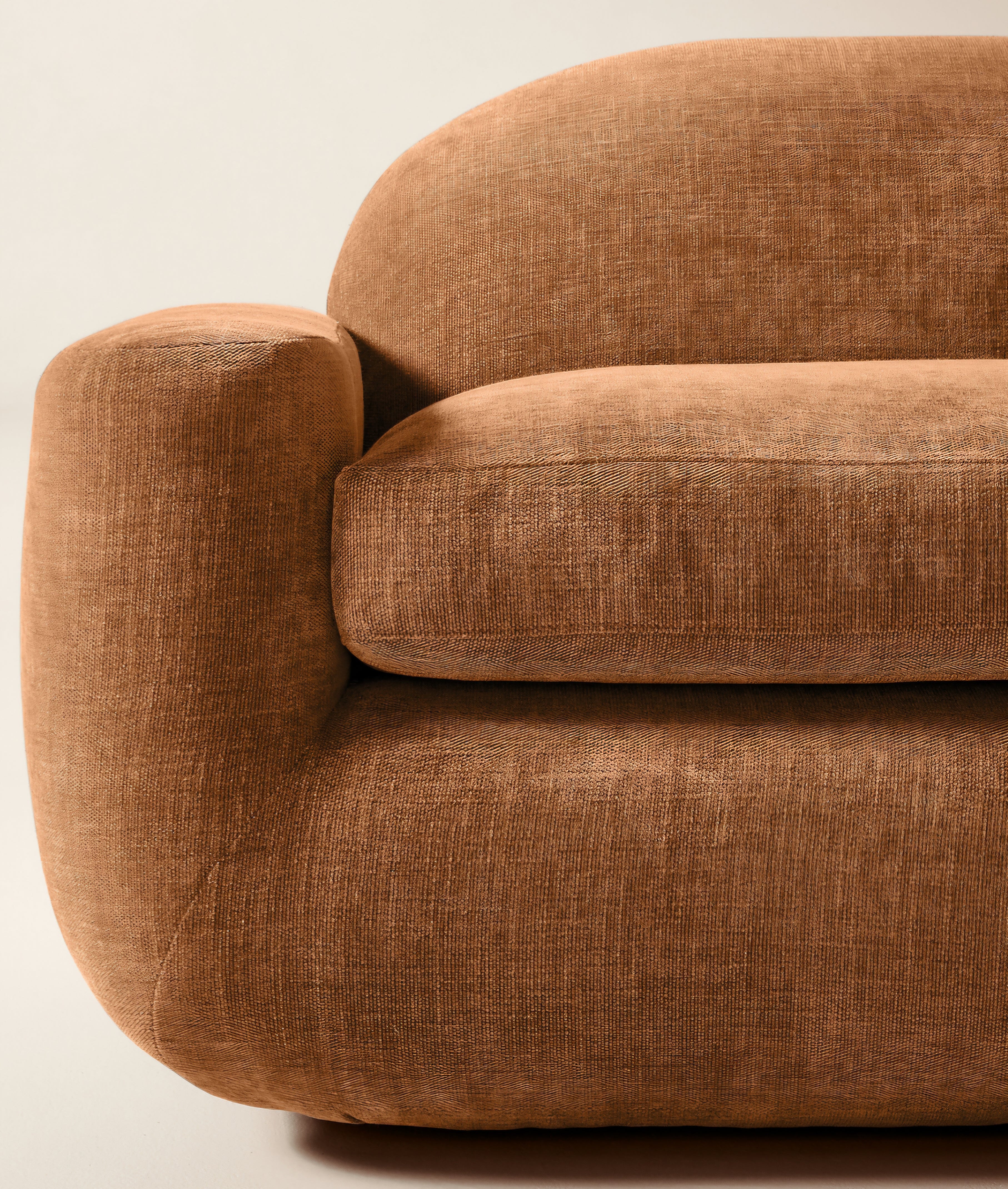 THE ONE × Aldine — Ivory Boucle Textured Sofa