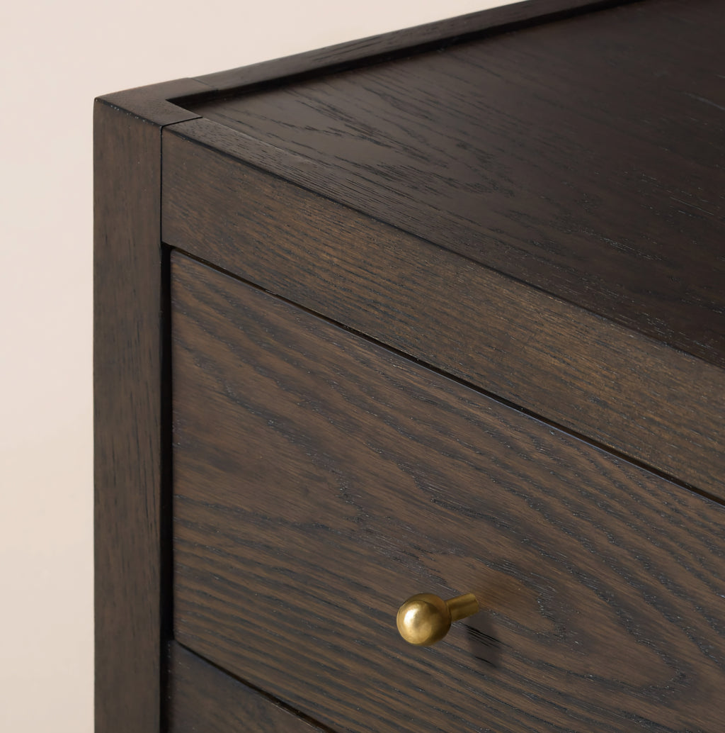 THE ONE × Layton — Dark Oak 2-Drawer Nightstand