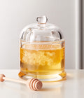 THE ONE × Swarm — Glass Honey Pot and Dipper