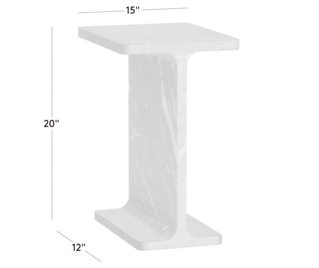 THE ONE × Ciccio — Red Marble Side Table