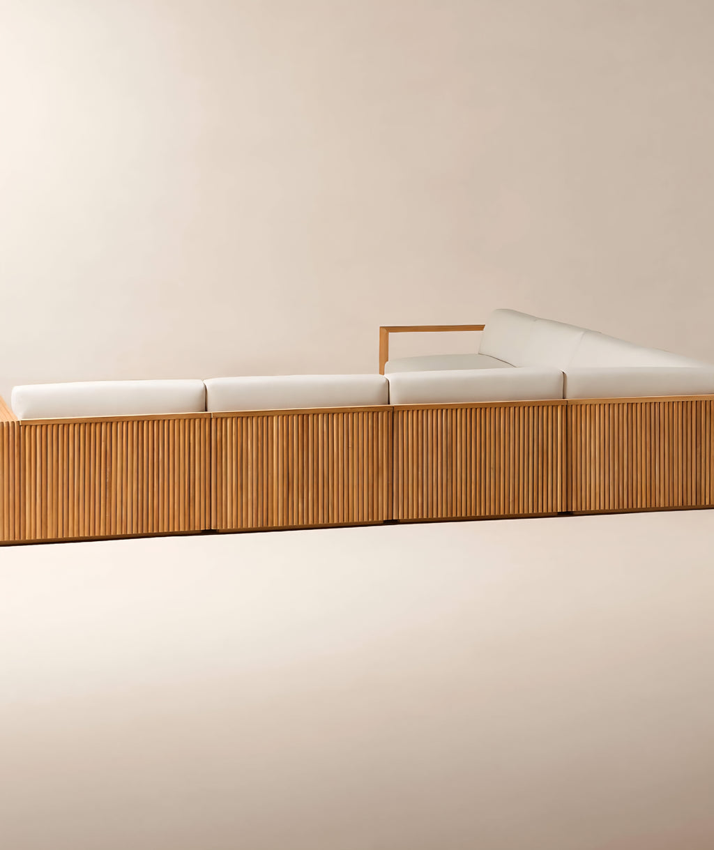 THE ONE × Topia — Teak Outdoor Sectional Collection