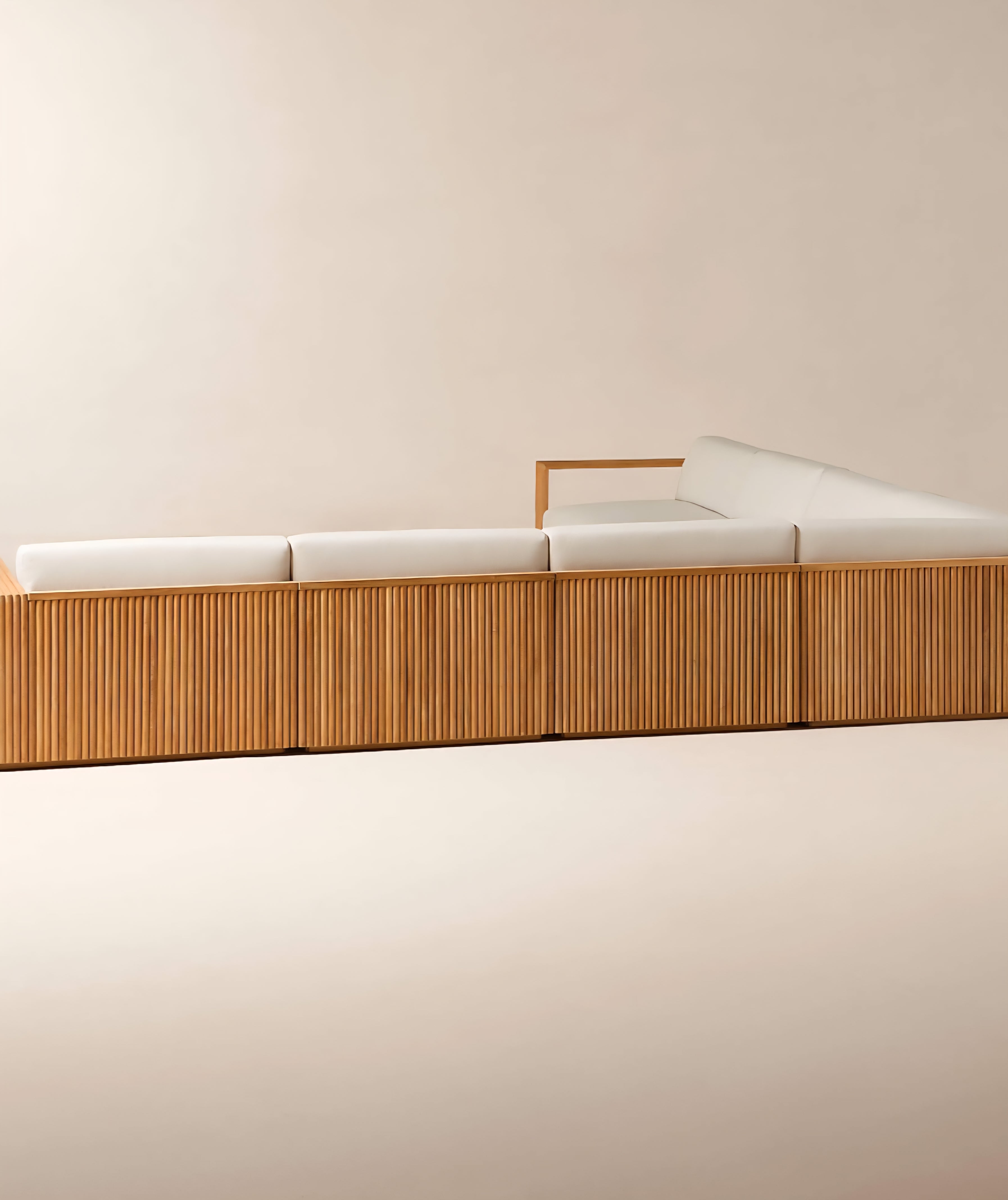 THE ONE × Topia — Teak Outdoor Sectional Collection