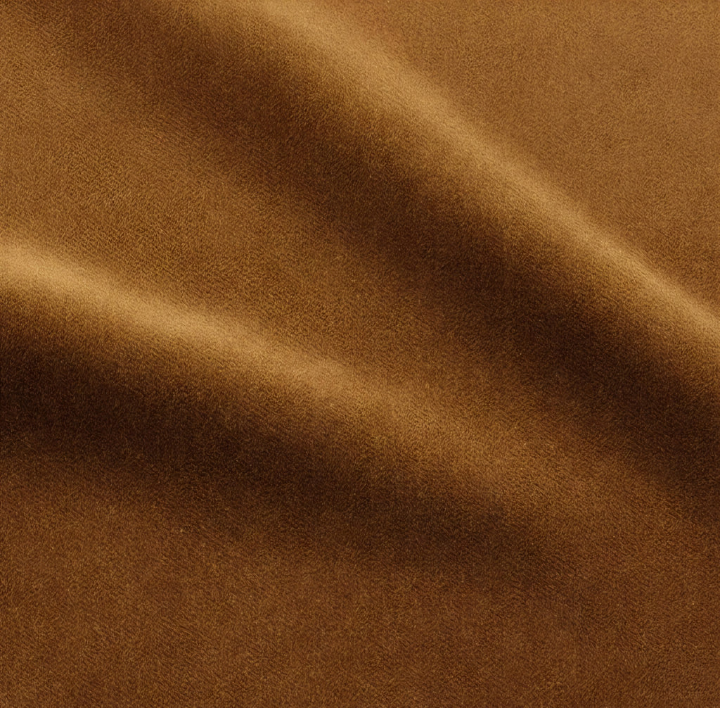 THE ONE × Olson — Cognac Brown Velvet Accent Chair