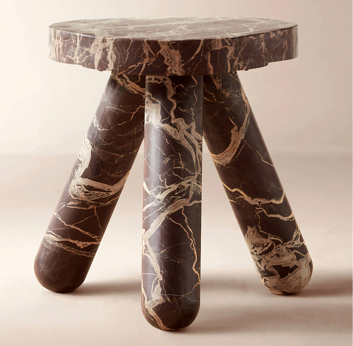 THE ONE × Jaxx — Round Marble Side Table