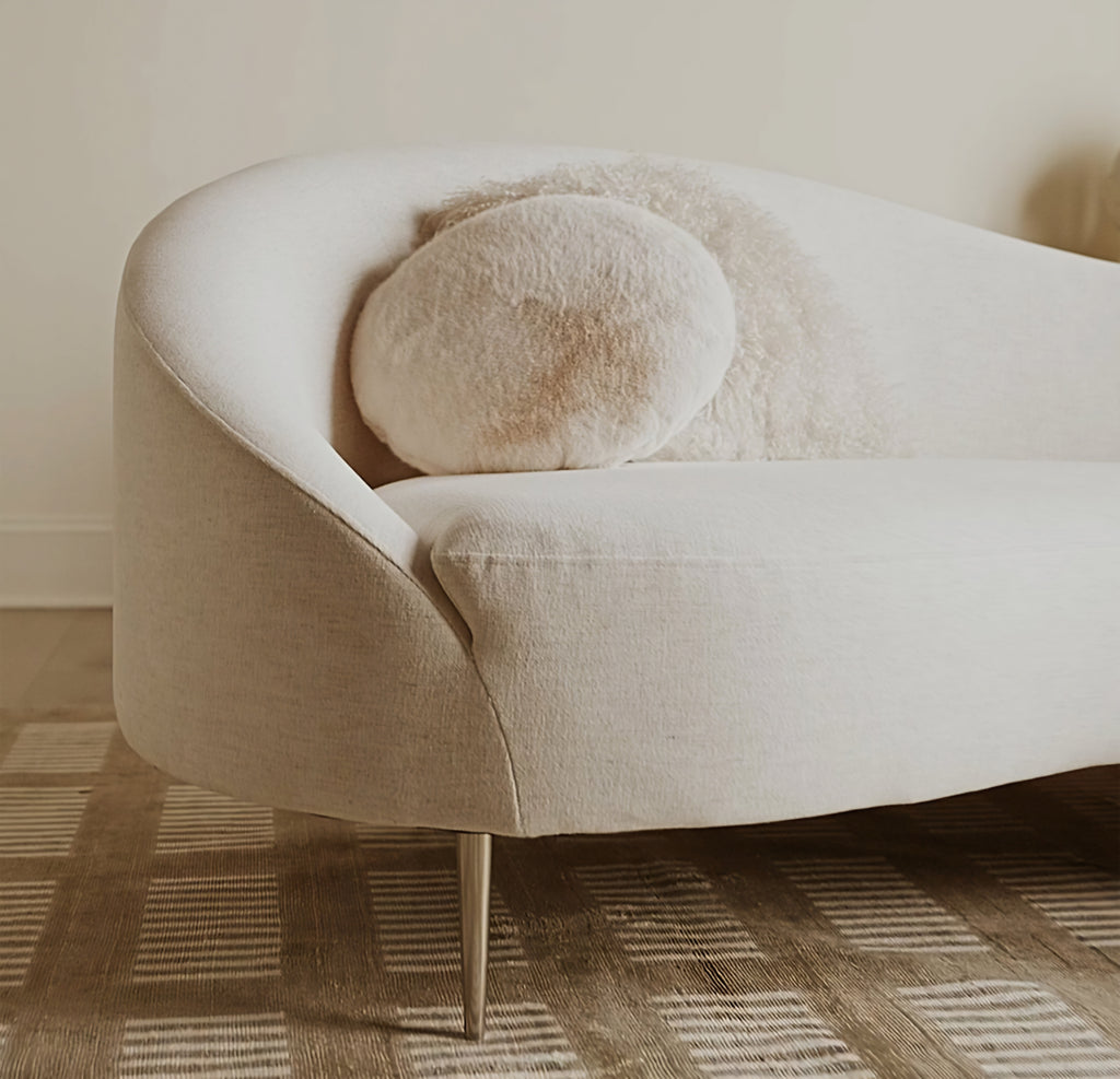 THE ONE × Curvo — White Performance Fabric Sofa by Goop