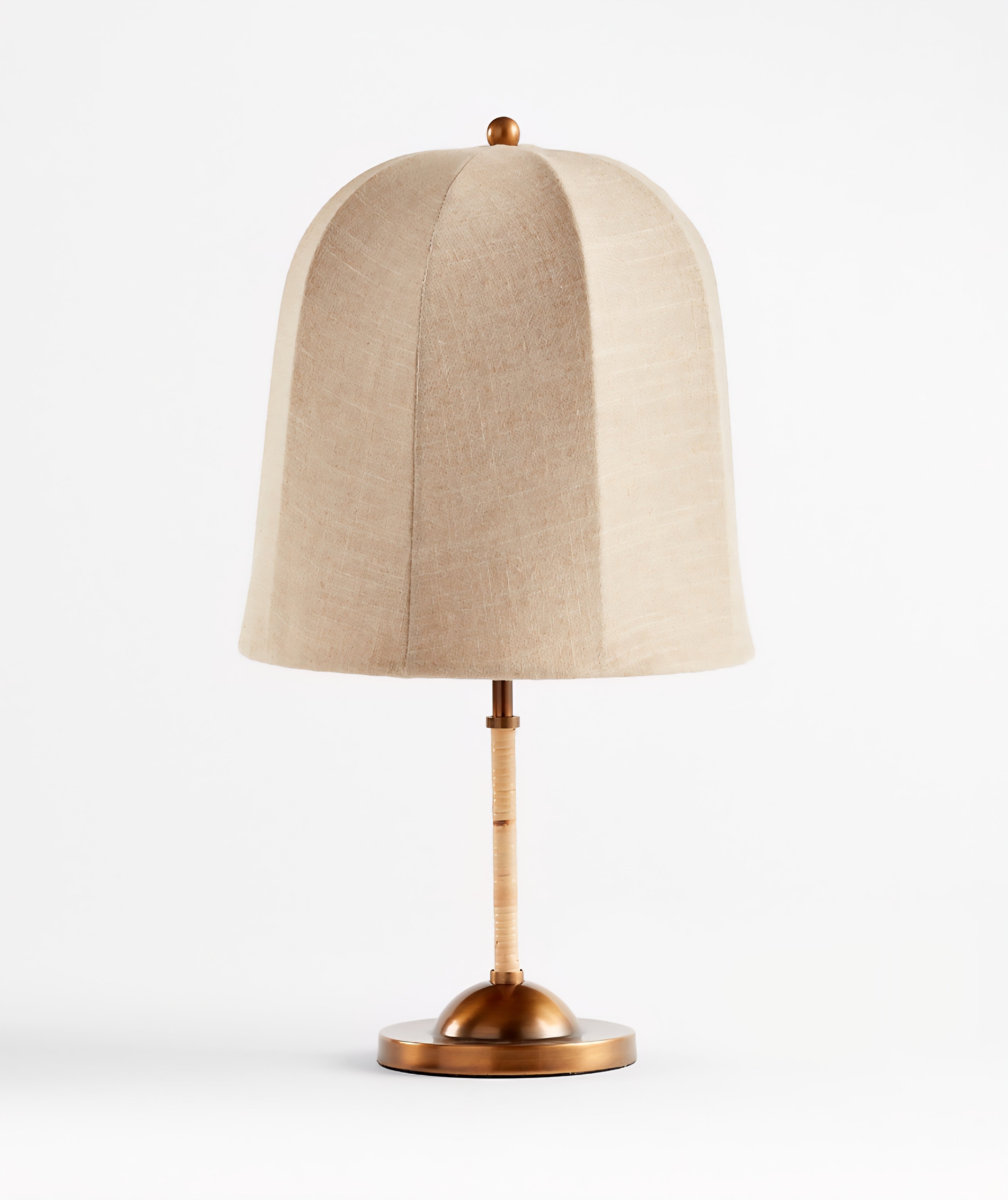 THE ONE × Allegra — Rattan and Linen Table Lamp