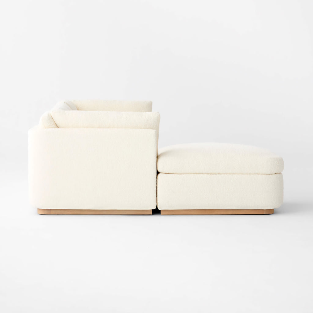 THE ONE × Stormo — Ivory Boucle Sectional Sofa