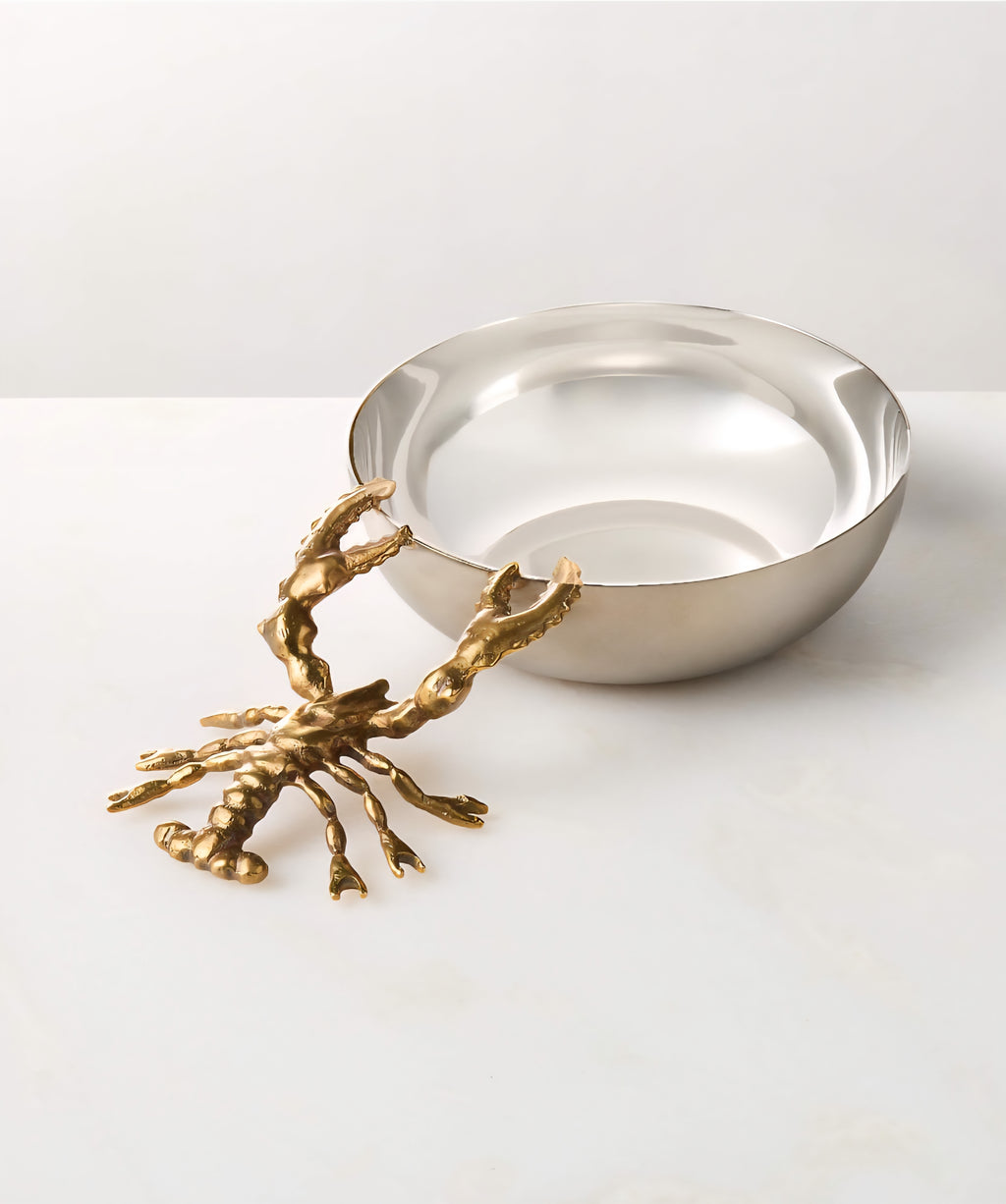 THE ONE × Lobster — Stainless Steel and Brass Snack Bowl