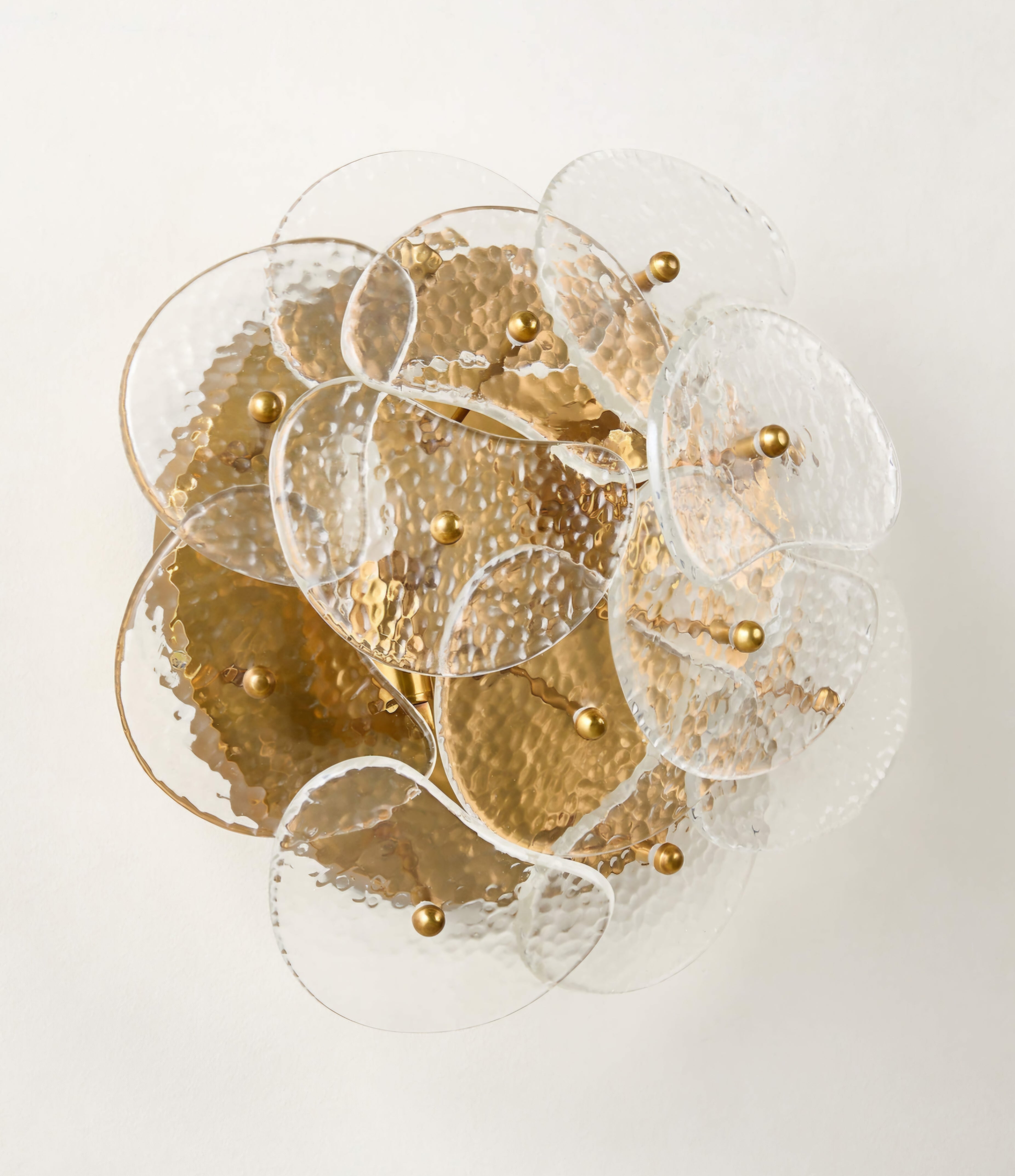 THE ONE × Eline — Textured Glass Dual Wall Sconce and Flush Mount Light
