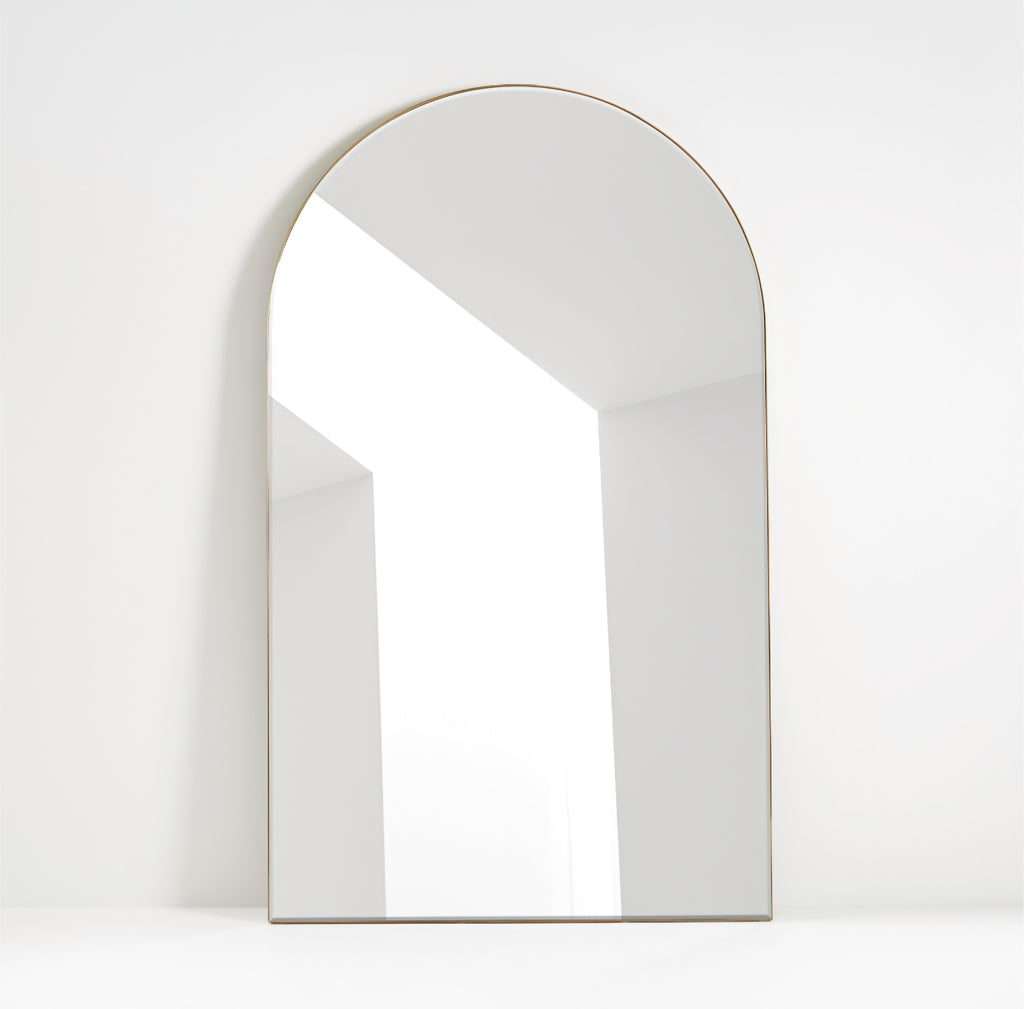 THE ONE × Edge — Extra-Large Brass Arch Floor Mirror