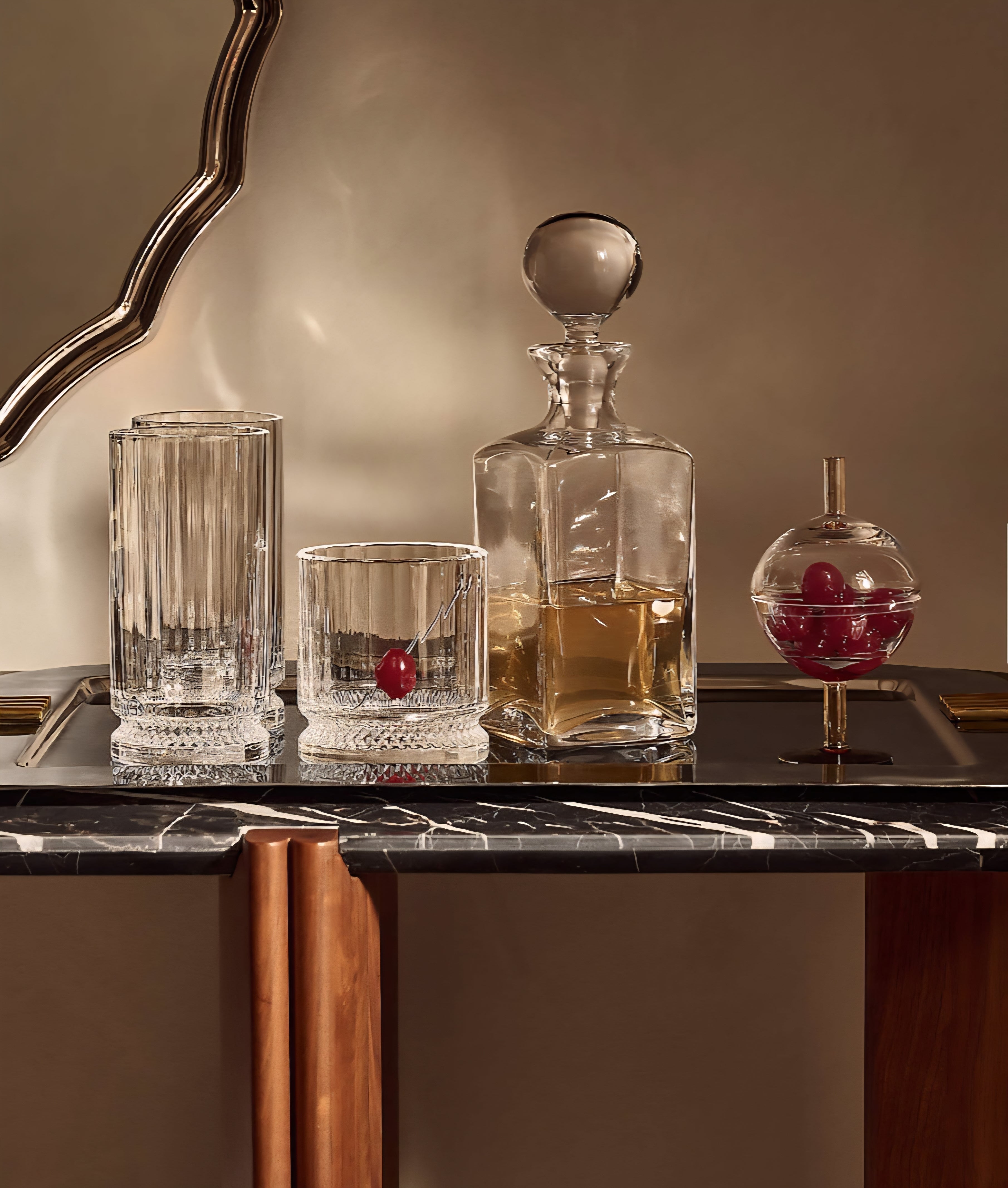 THE ONE × Leclaire — Rectangular Stainless Steel Serving Tray