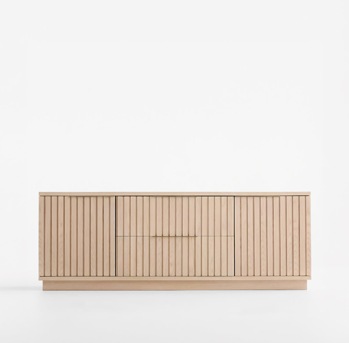 THE ONE × Batten-White Oak Storage Media Console (72")
