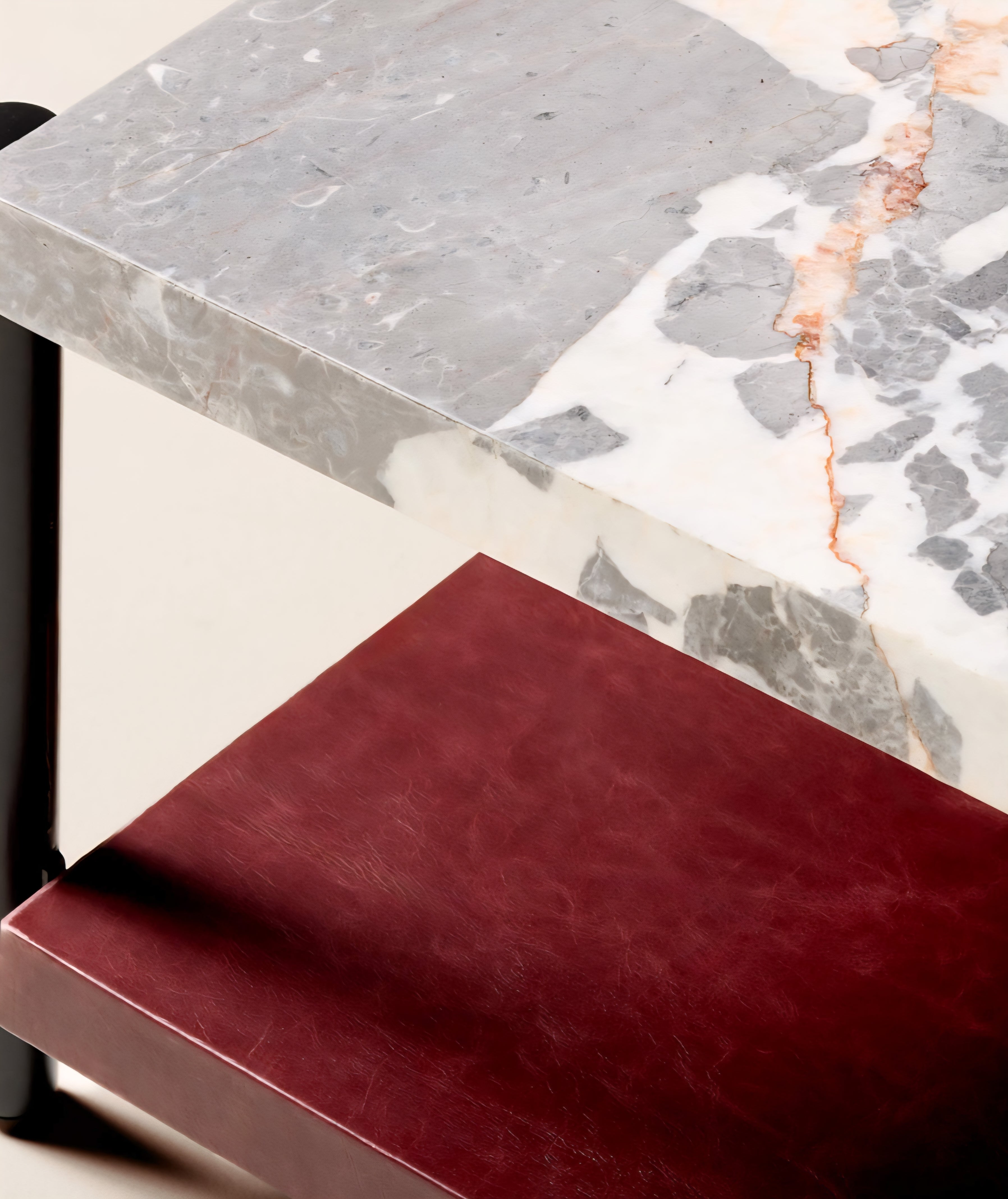 THE ONE × Verum — Interchangeable Leather + Marble Coffee Table