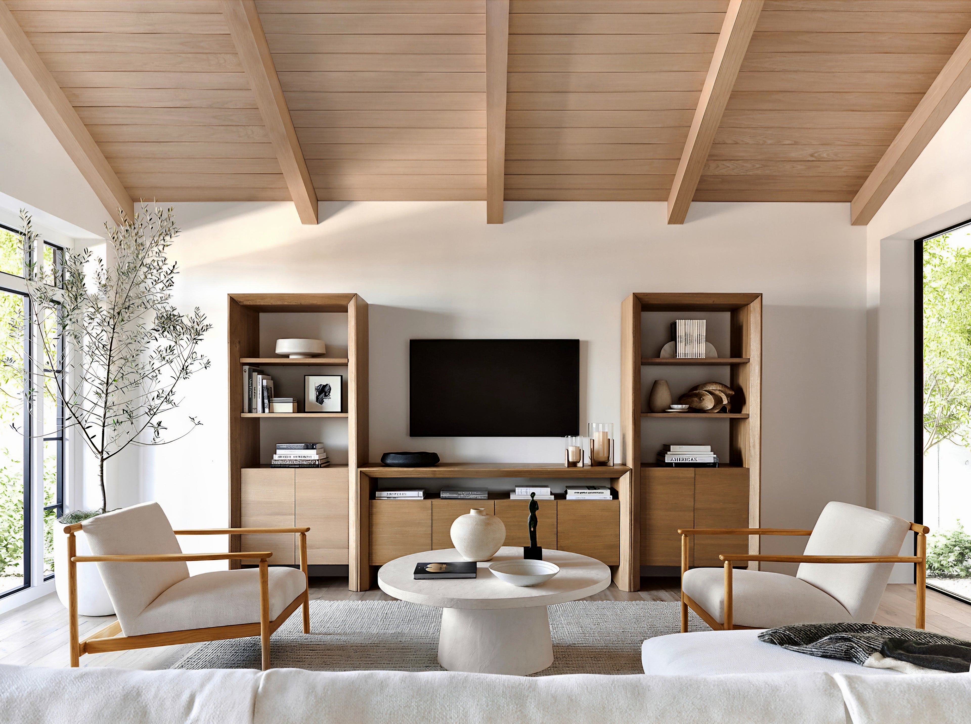 THE ONE × Ojai — Wood Accent Chair