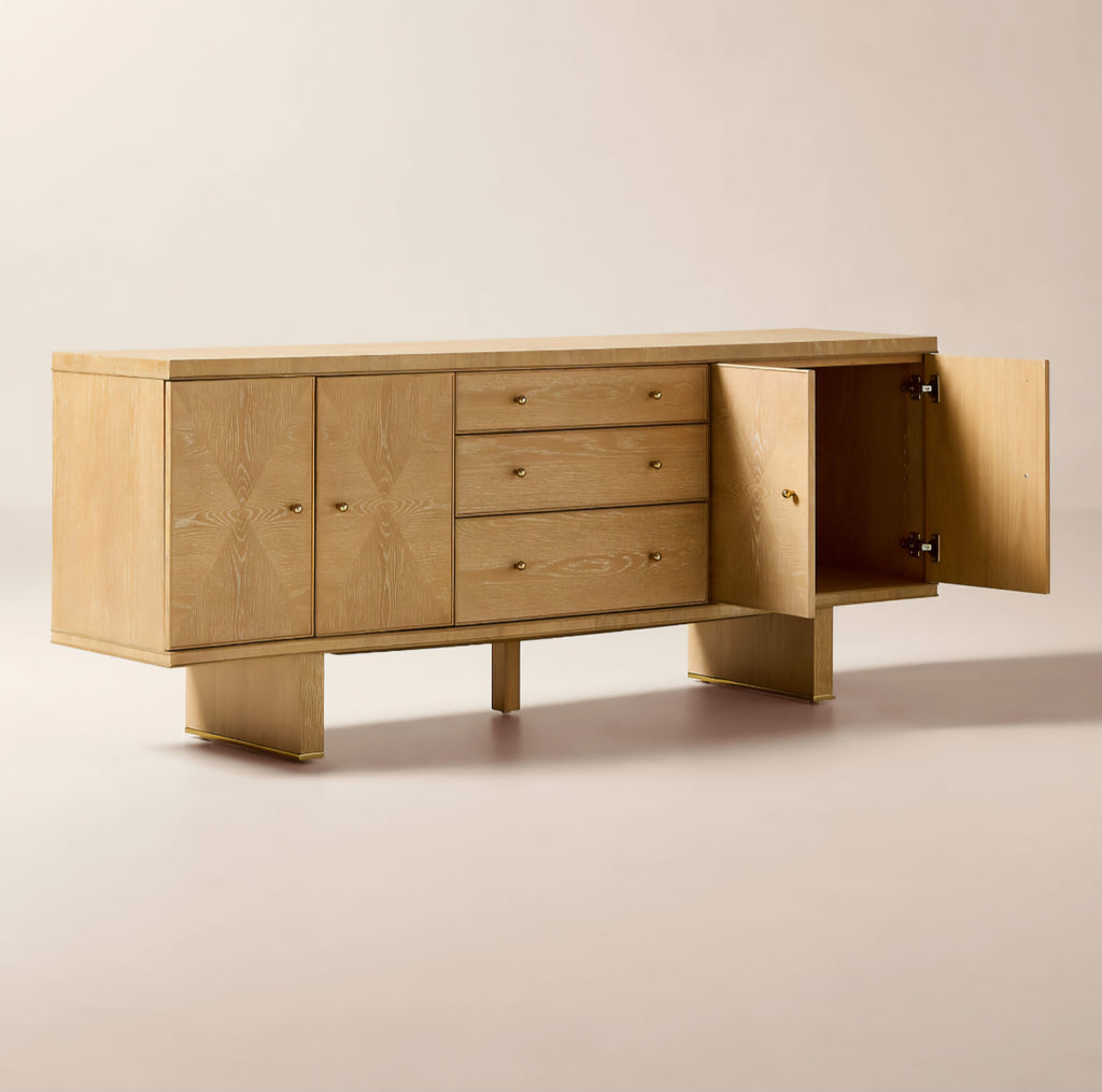 THE ONE × Tribeca — White Oak Credenza